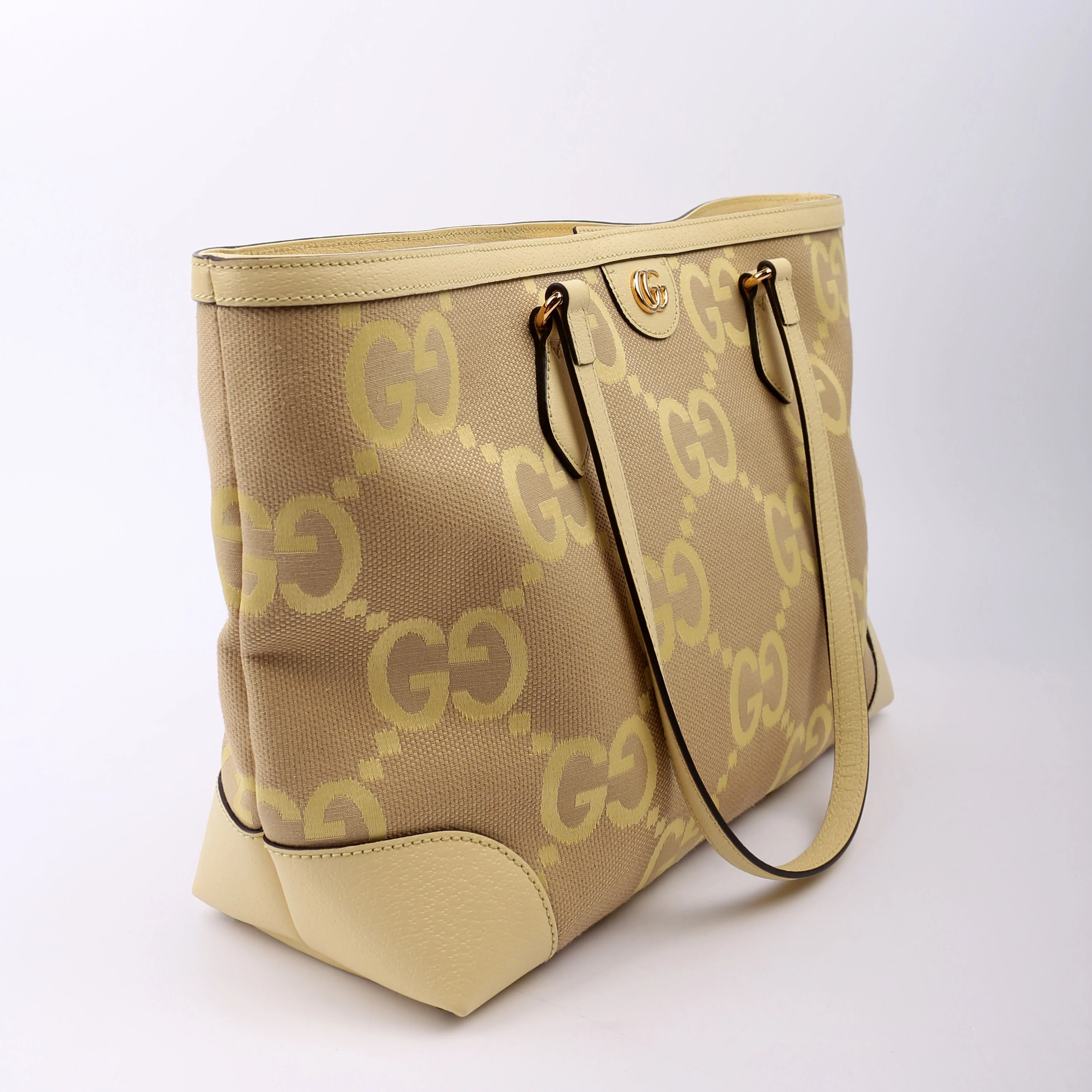 631685 Jumbo GG Ophidia Tote Yellow - Image 2