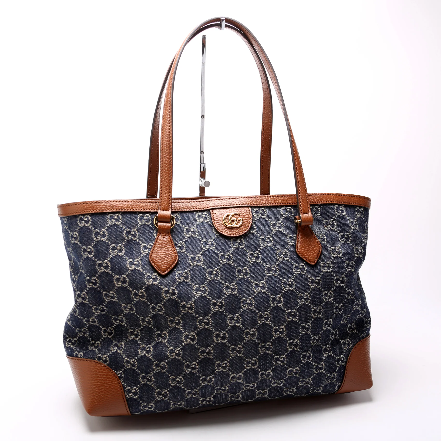 631685 Ophidia GG Denim Tote - Image 2