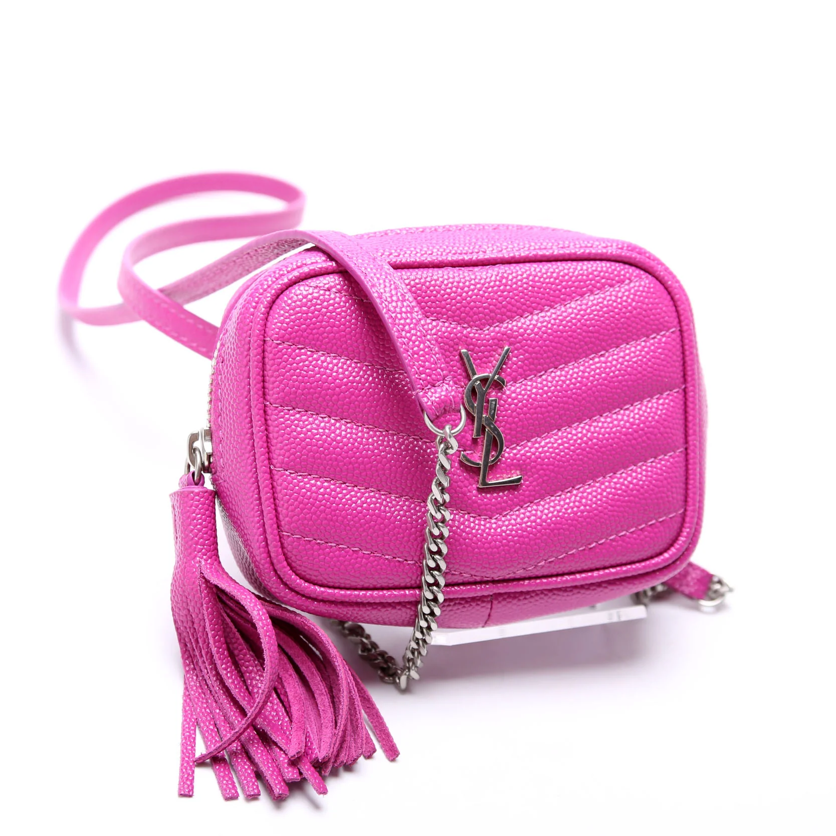 635088 Lou Baby Camera Bag Grain De Poudre Fuscia - Image 2