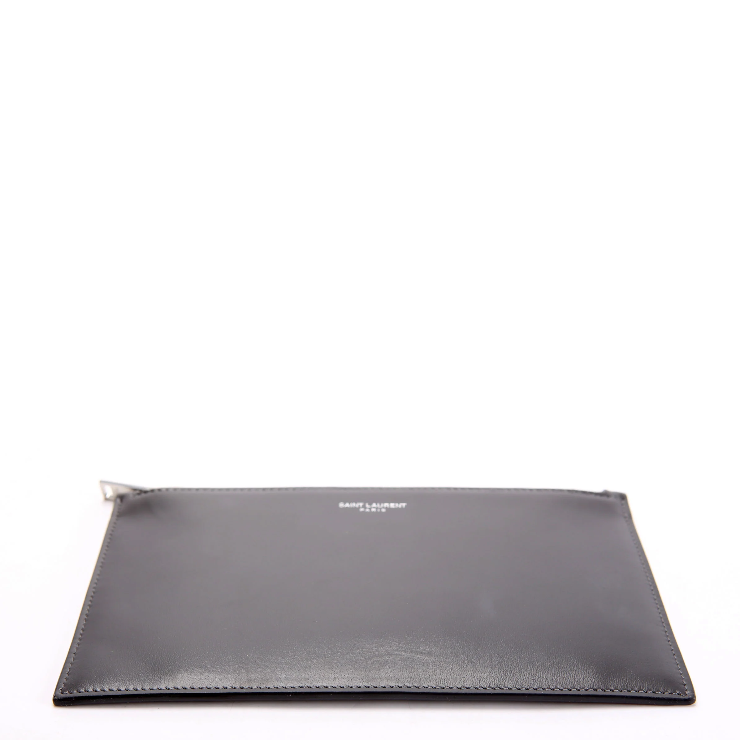 635097 Calfskin Pouch Small Grey - Image 4