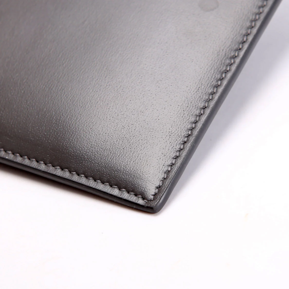 635097 Calfskin Pouch Small Grey - Image 6