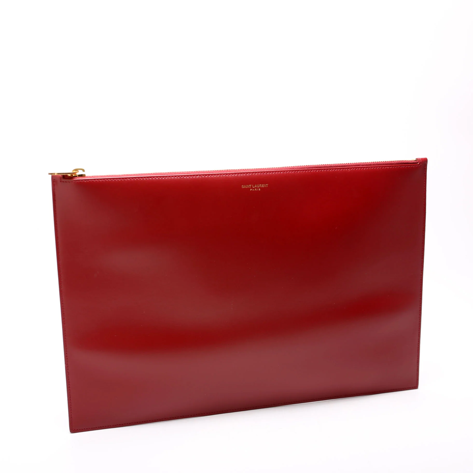 635100 Zip Clutch Large Smooth Leather - Image 2