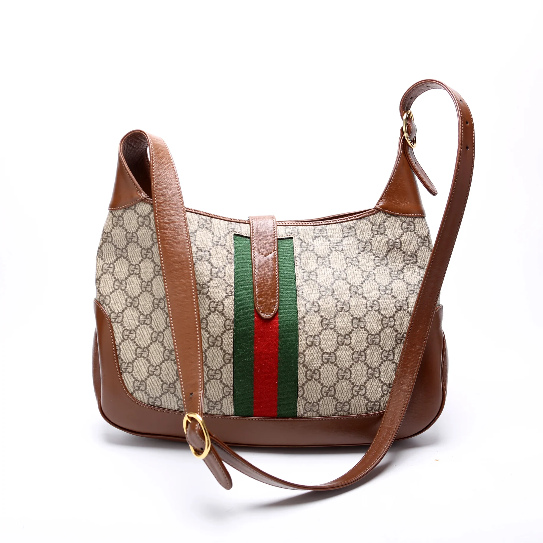 636710 Jackie 1961 GG Supreme Medium Hobo Bag Brown - Image 3