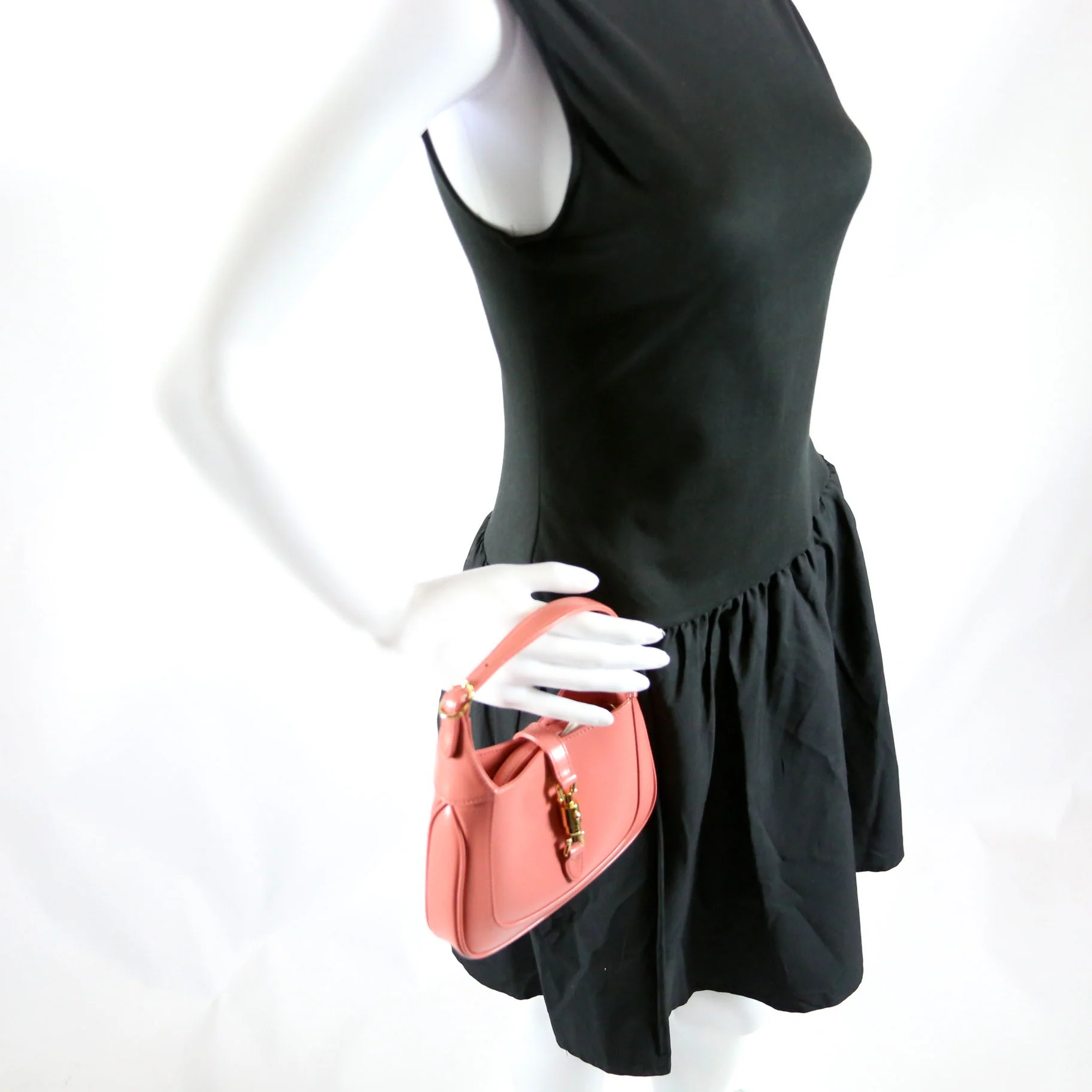 637091 Jackie 1961 Mini Hobo Leather Coral - Image 11