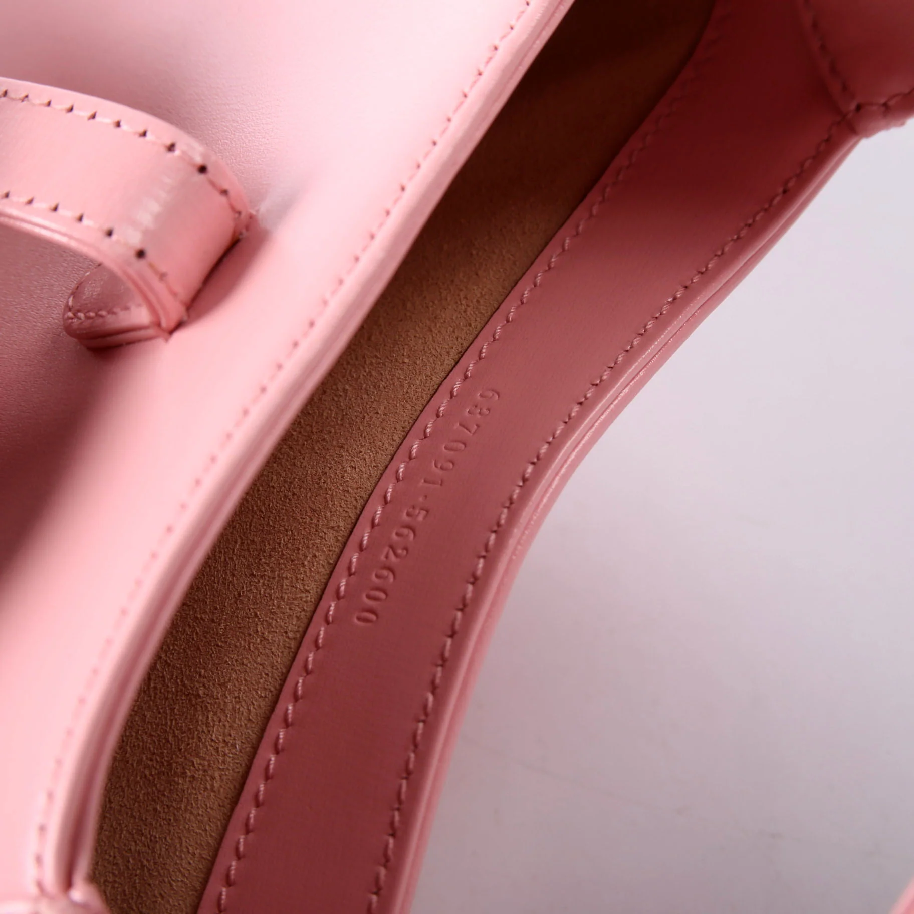 637091 Jackie 1961 Mini Hobo Leather Pink - Image 9