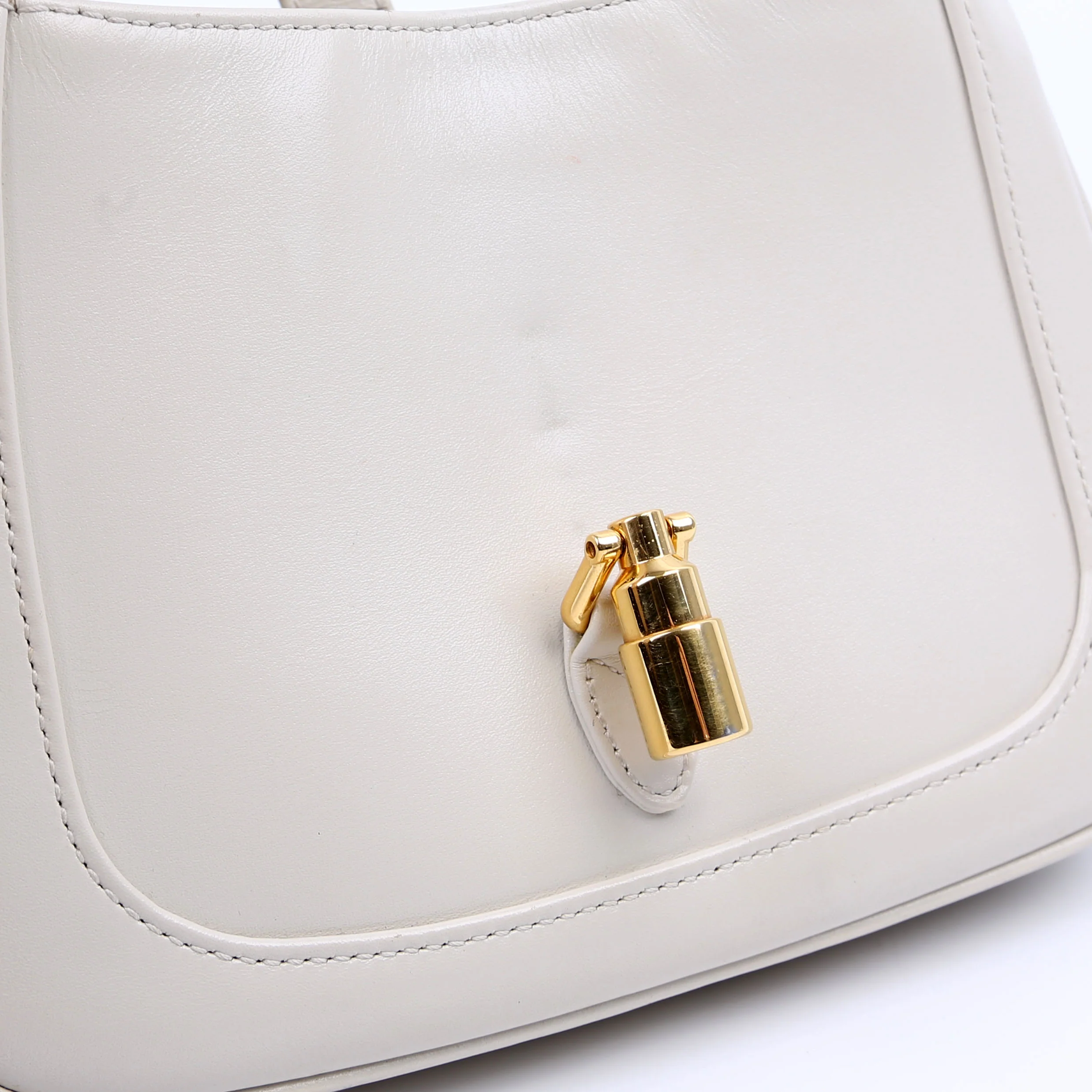 637091 Jackie 1961 Mini Hobo Leather White - Image 11