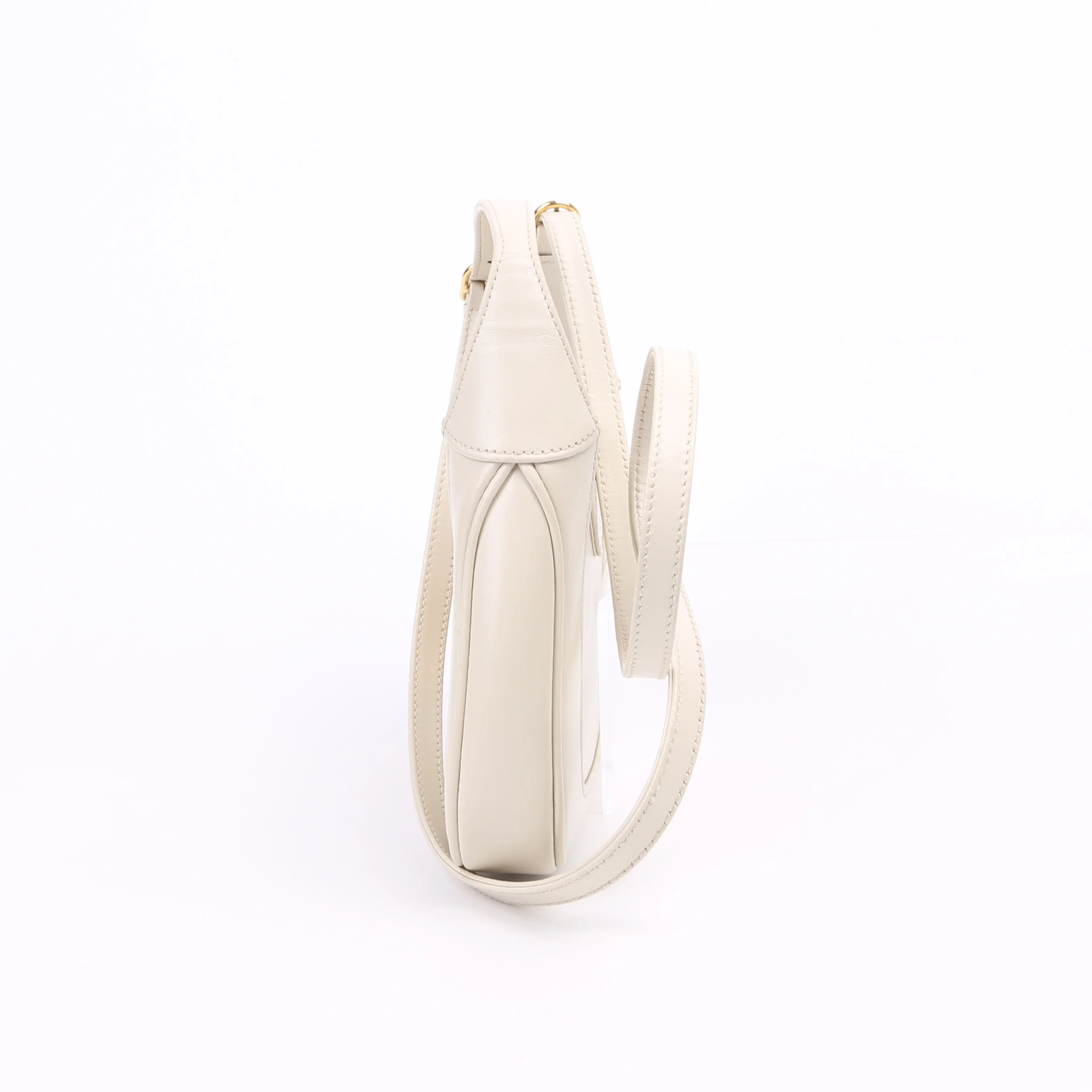 637091 Jackie 1961 Mini Hobo Leather White - Image 4