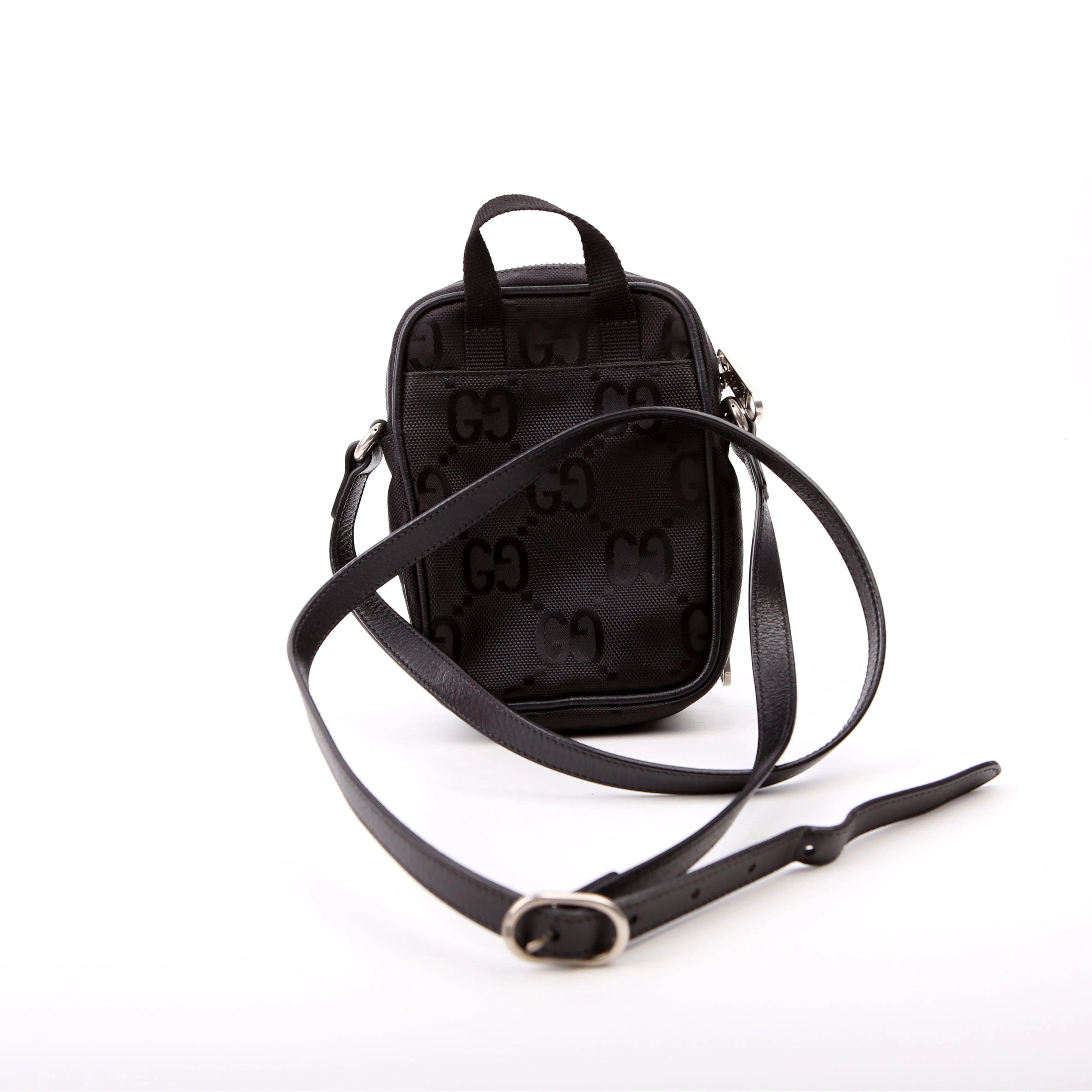 643882 GG Nylon Off the Grid Mini Shoulder Black - Image 3
