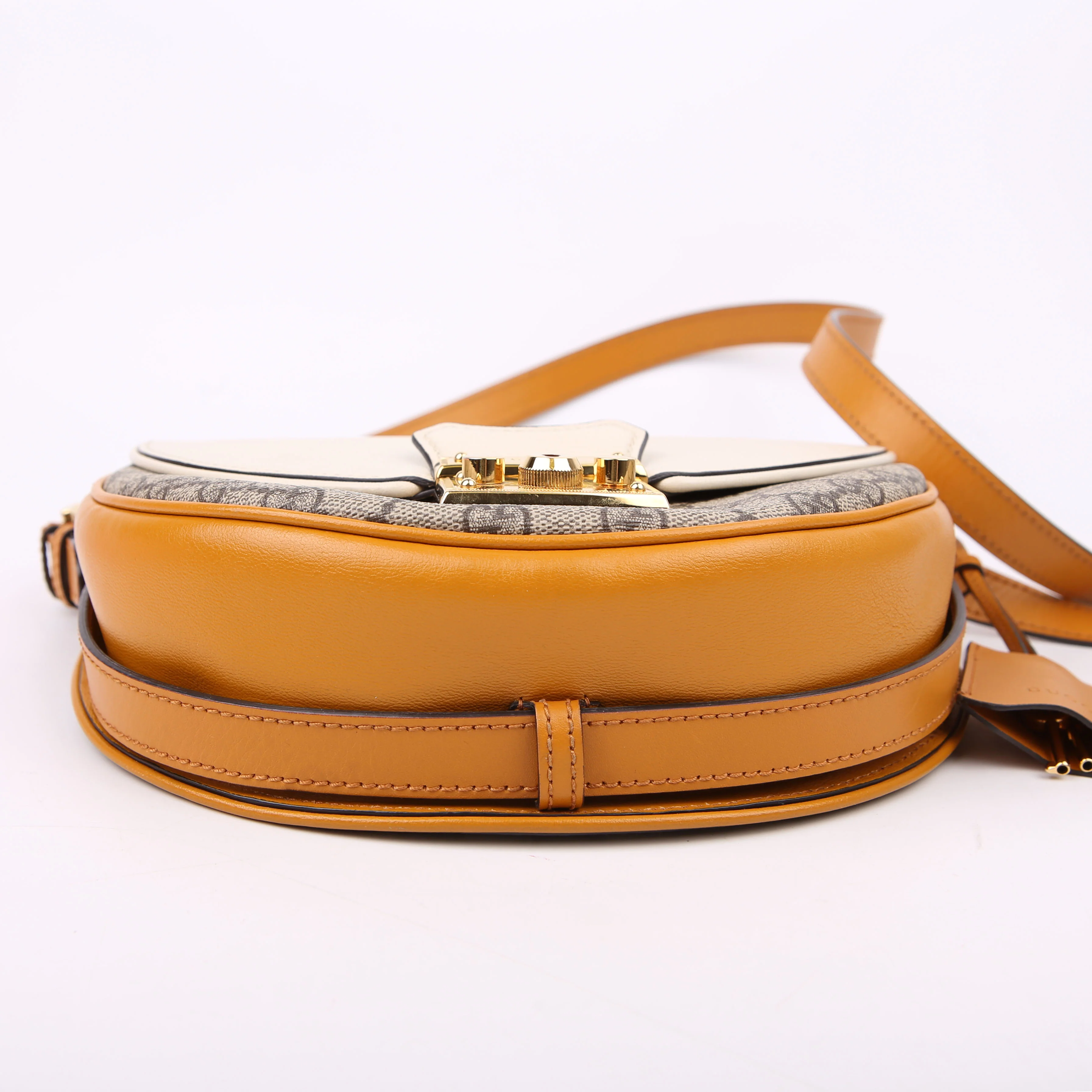 644524 Padlock GG Supreme Small Messenger Cream/Yellow - Image 3