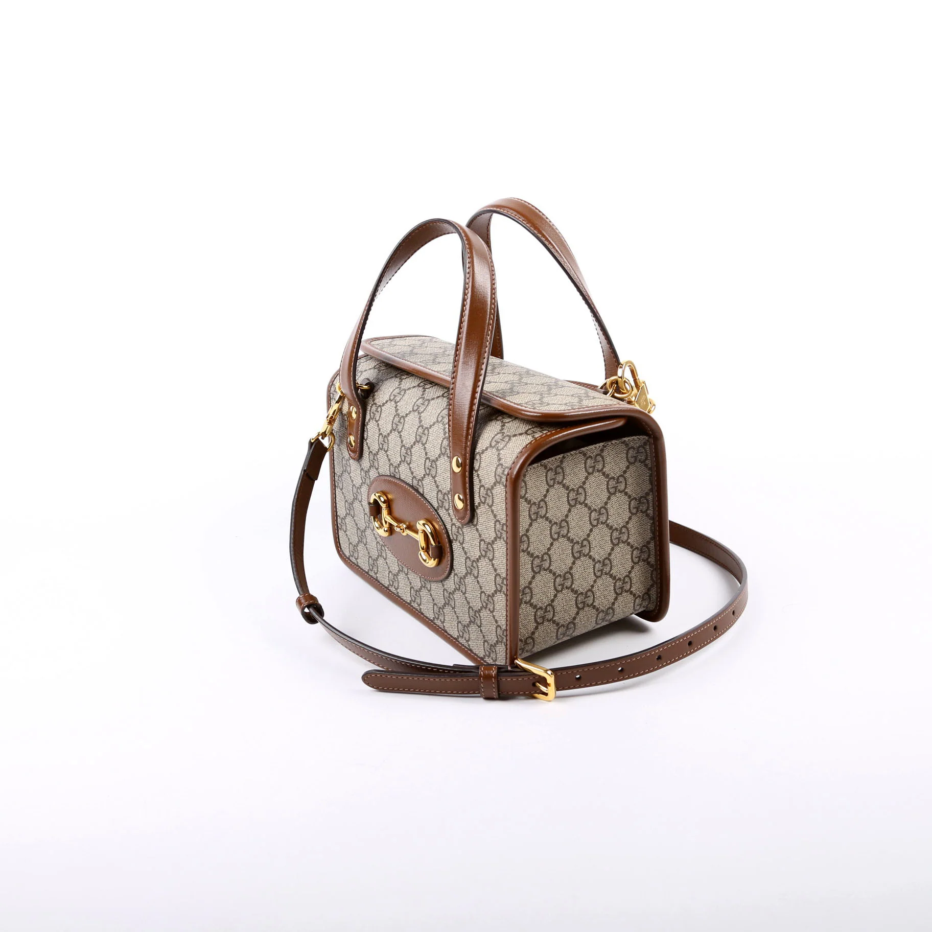 645453 GG Supreme 1955 Horsebit Mini Top Handle Bag - Image 2