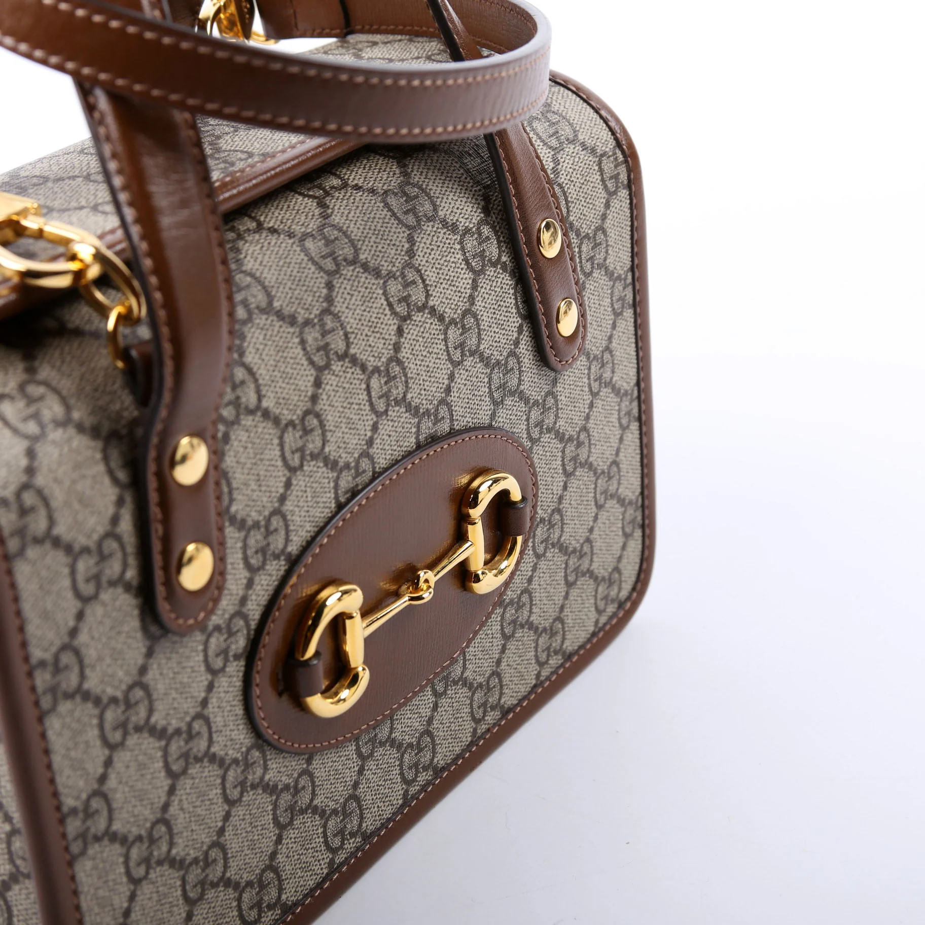645453 GG Supreme 1955 Horsebit Mini Top Handle Bag - Image 7