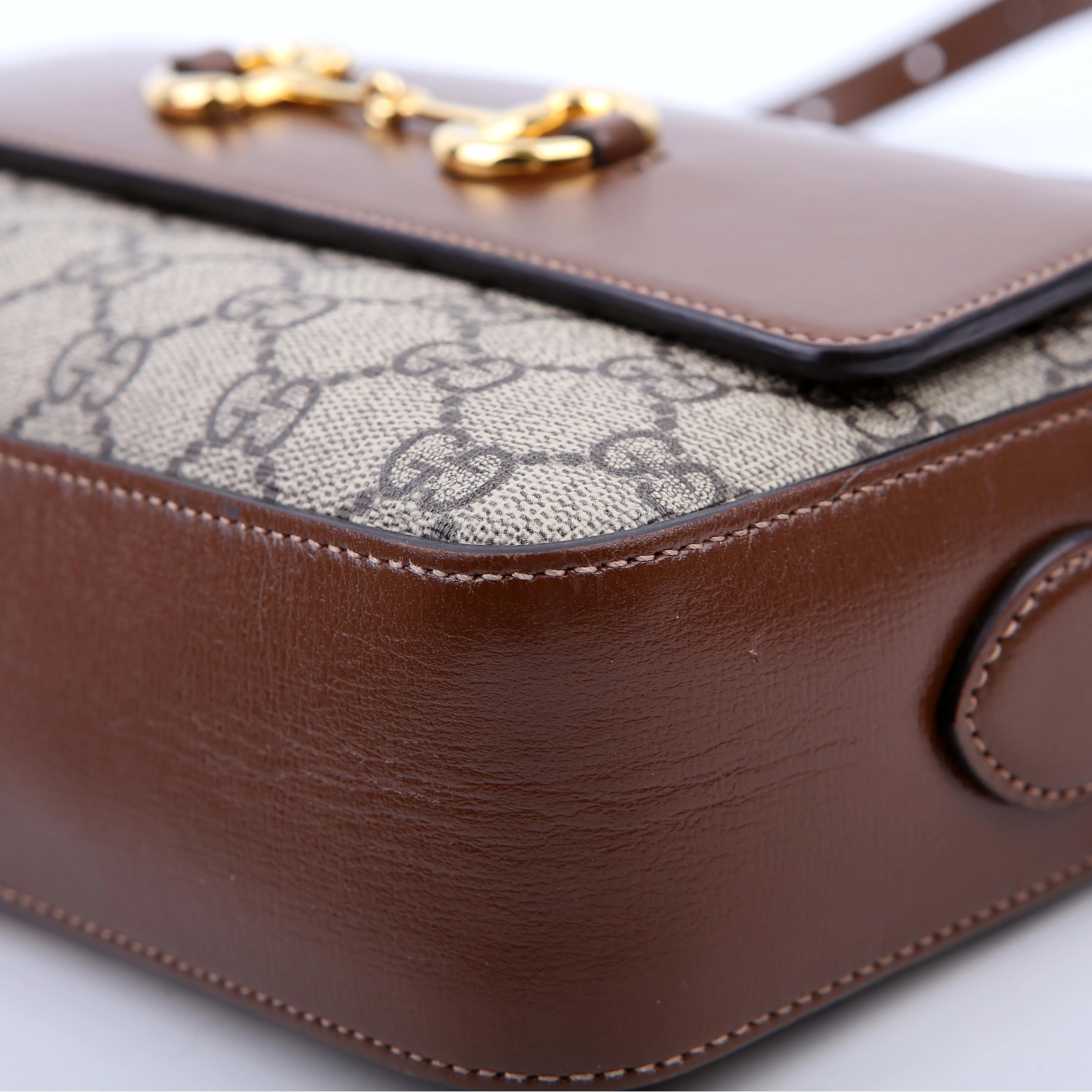 645454 Horsebit 1955 Small Crossbody Brown - Image 6