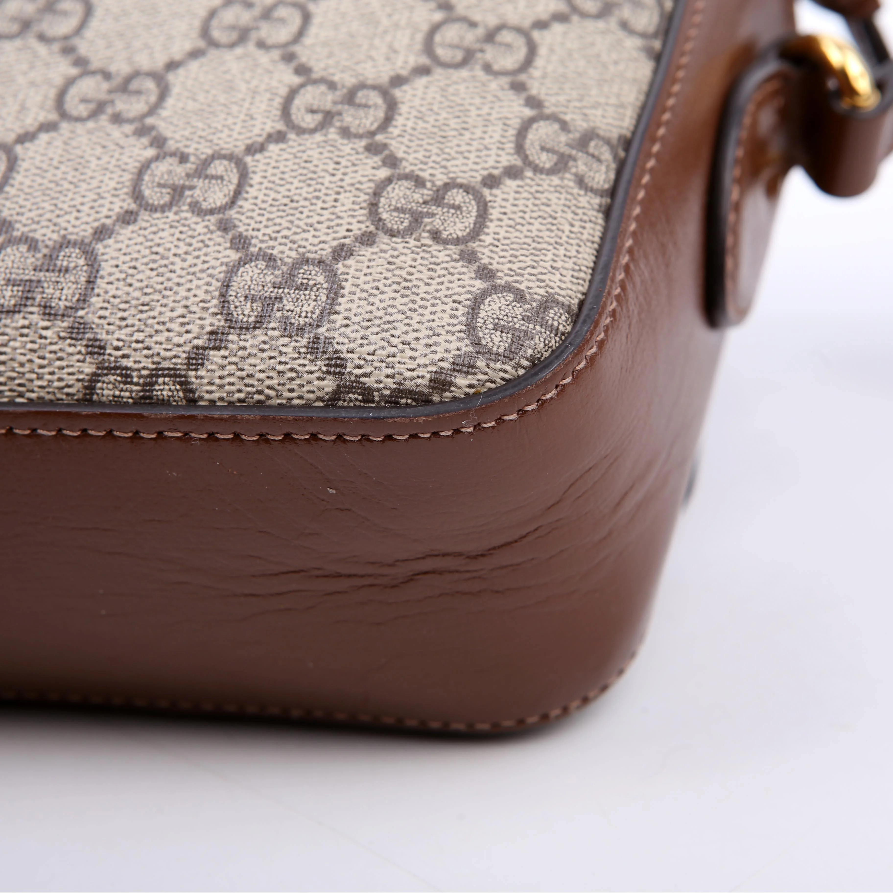 645454 Horsebit 1955 Small Crossbody Brown - Image 8