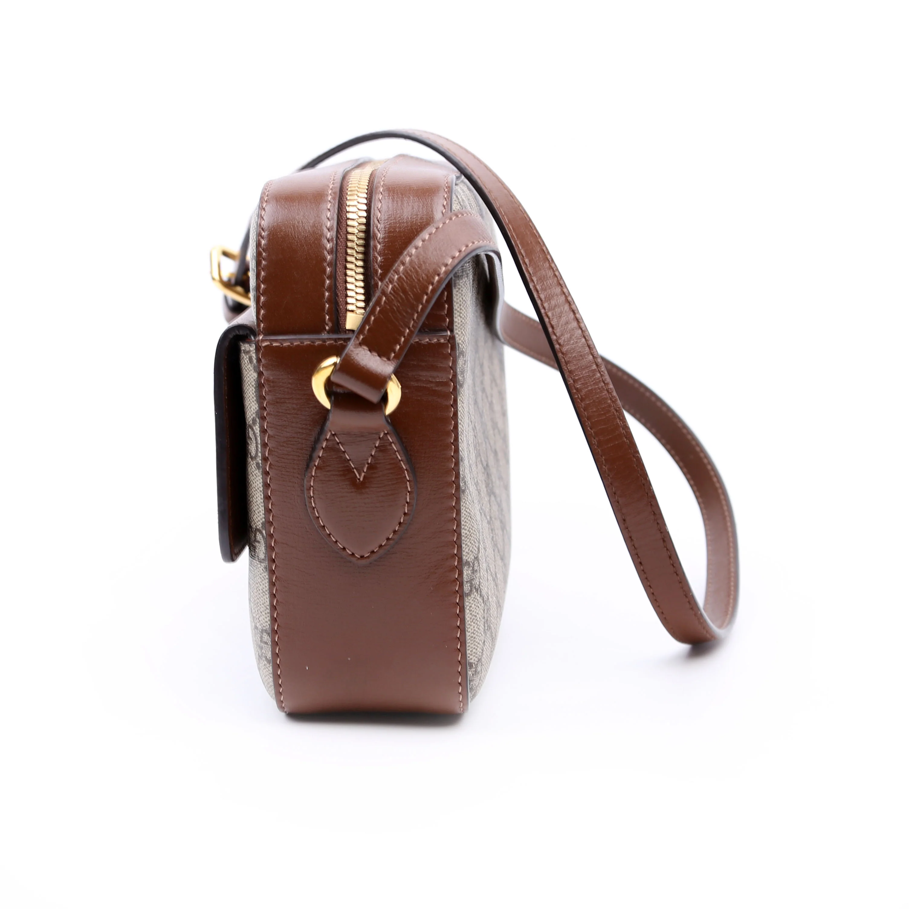 645454 Horsebit 1955 Small Crossbody Brown - Image 4