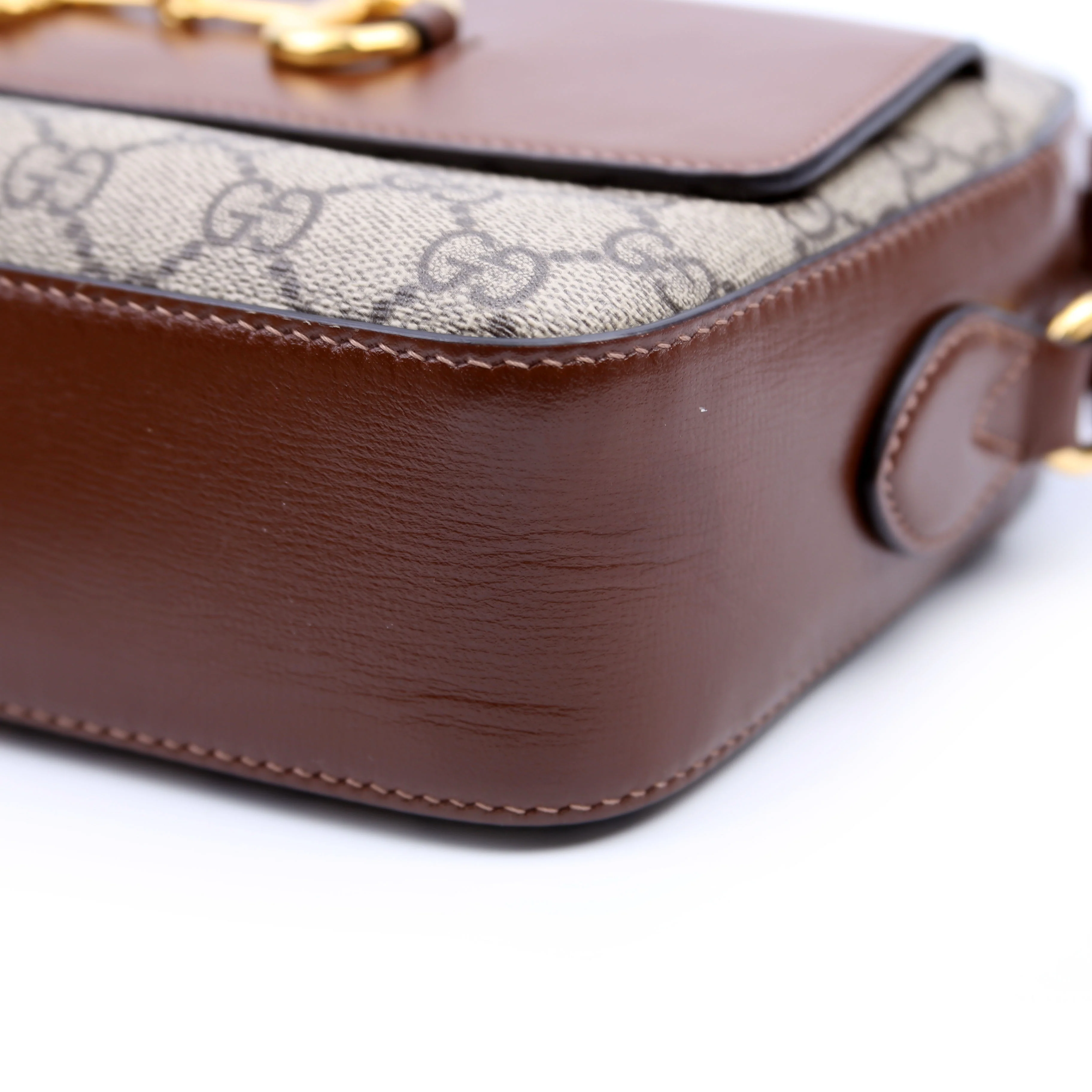 645454 Horsebit 1955 Small Crossbody Brown - Image 7