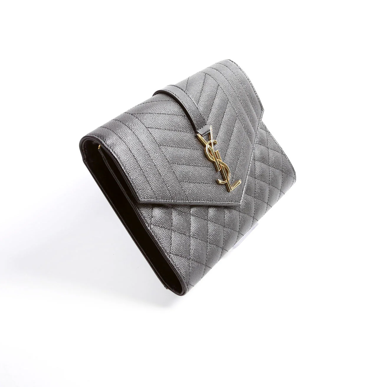 651030 Triquilt Wristlet Clutch Black - Image 3