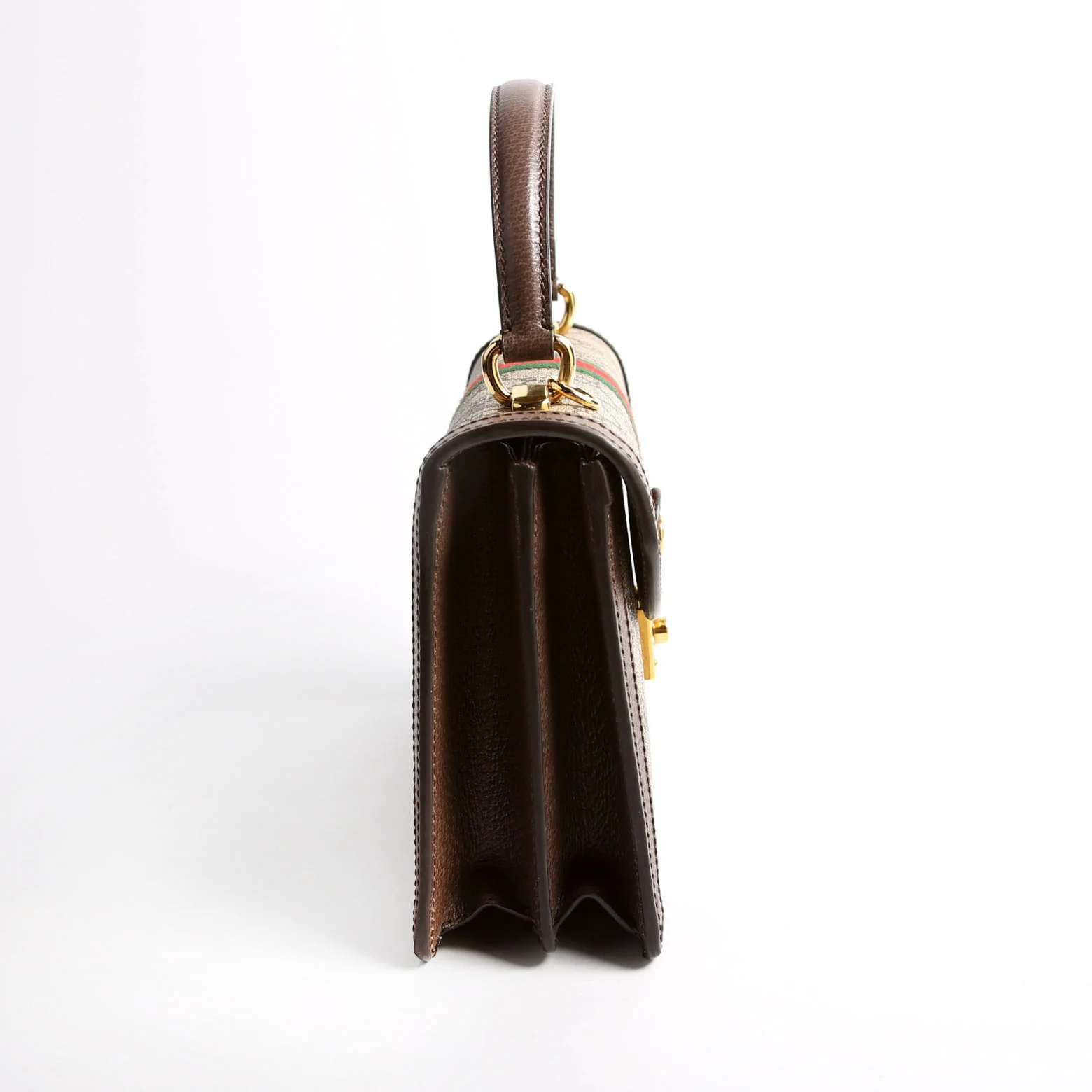 651055 GG Supreme Ophidia Small Top Handle Bag Brown - Image 3