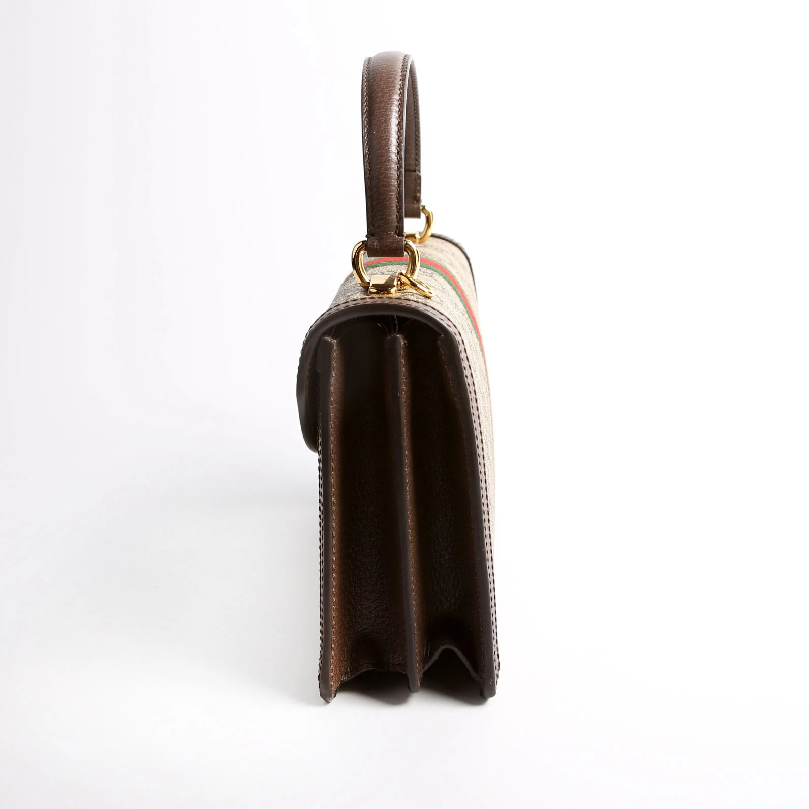 651055 GG Supreme Ophidia Small Top Handle Bag Brown - Image 4