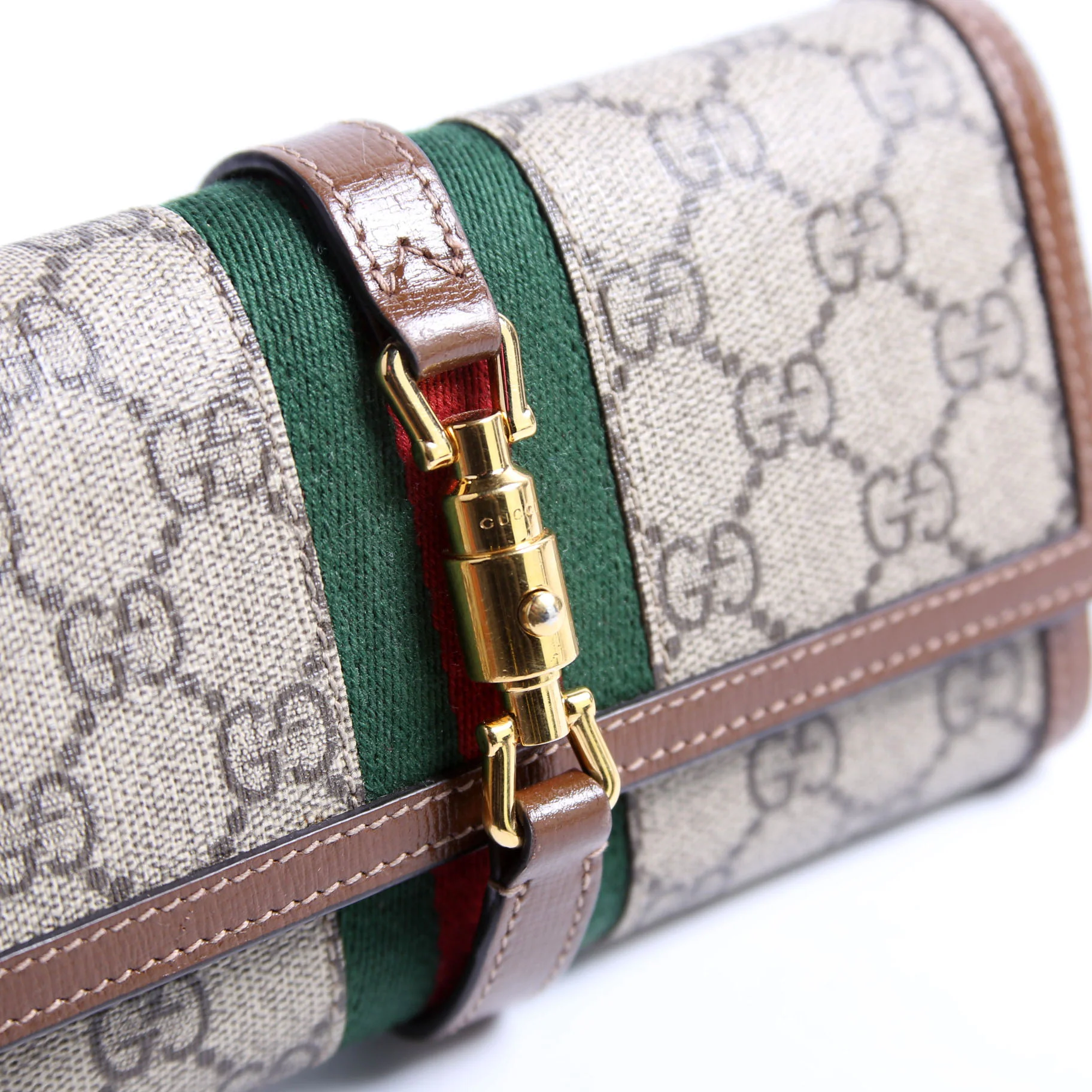 652681 Jackie 1961 Chain Wallet Brown - Image 6