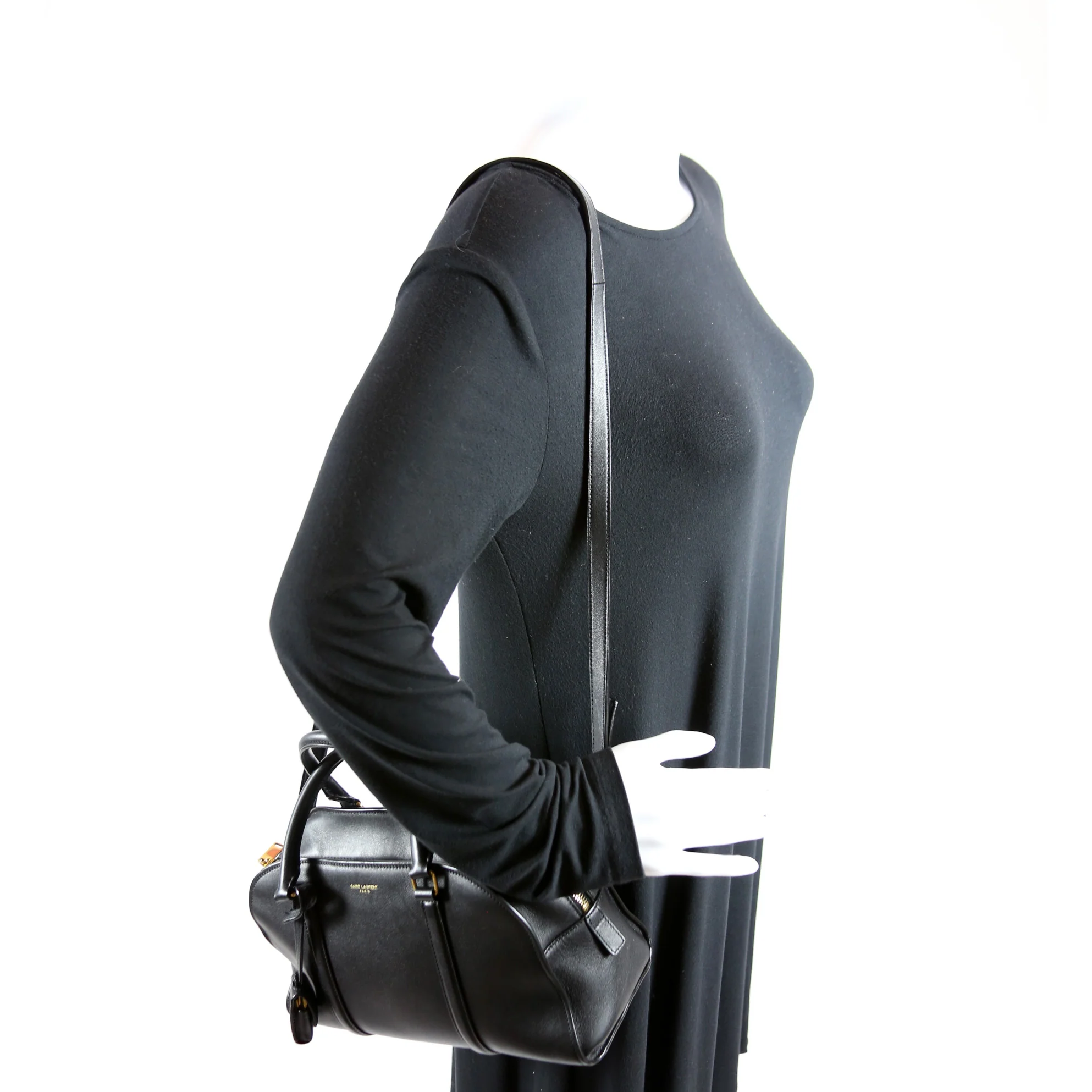 655008 Lock Baby Duffle Bag Leather - Image 12
