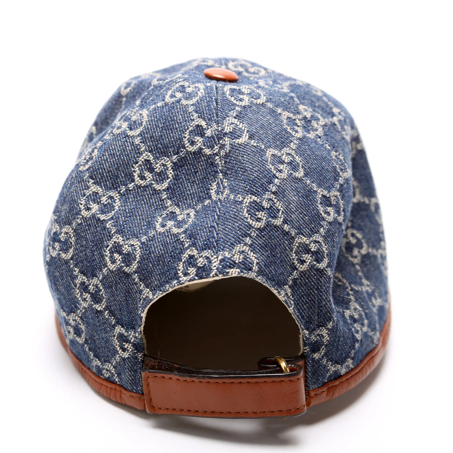656906 GG Denim Cap Hat Size Large - Image 3