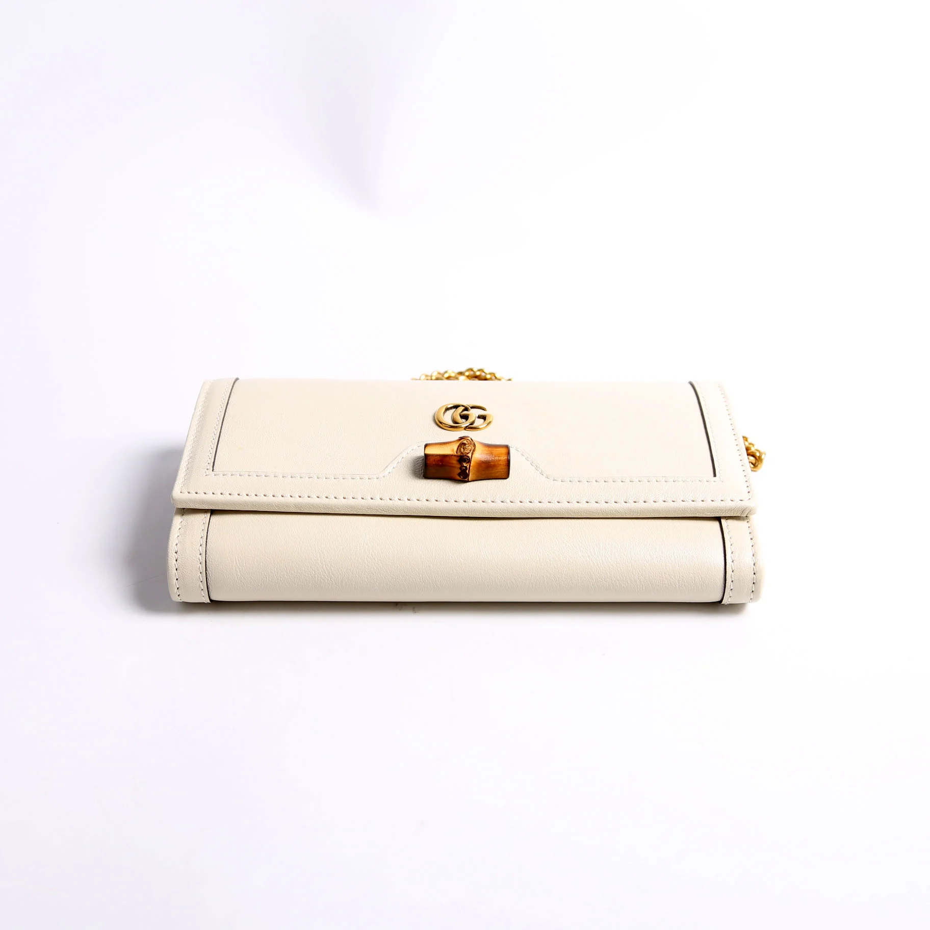 658243 Diana Chain Wallet Cream - Image 3
