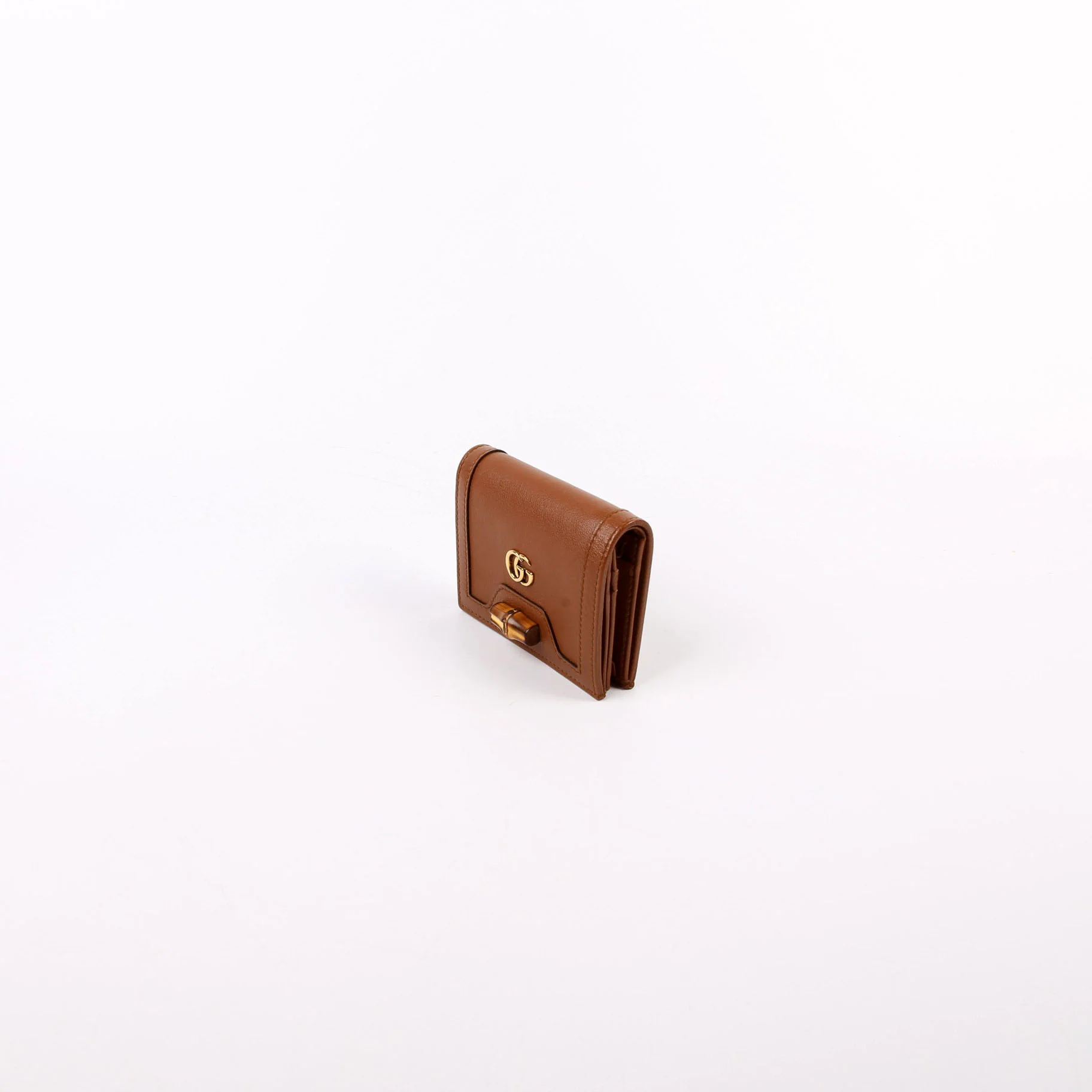 658244 Diana Card Case Wallet Brown - Image 2