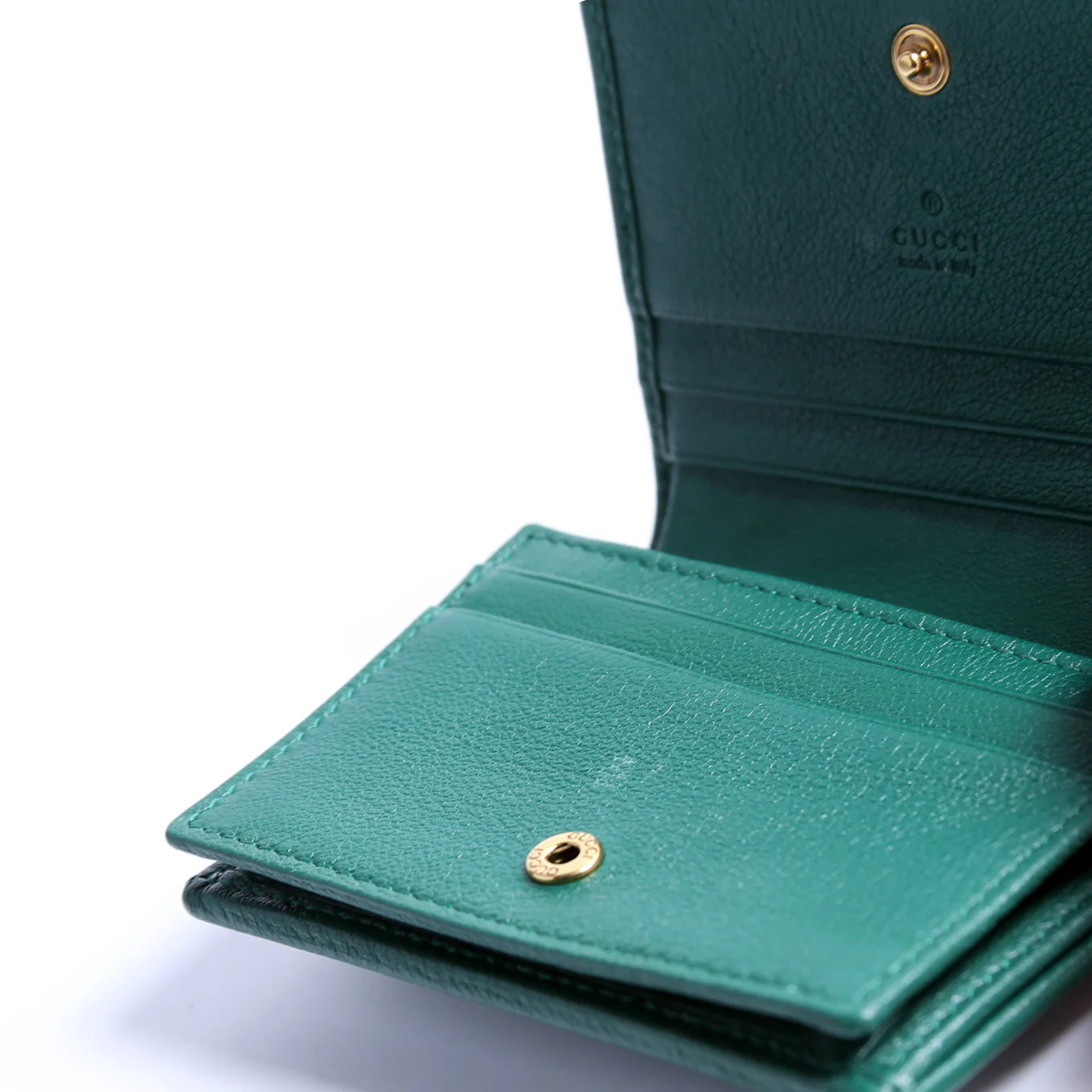 658244 Diana Card Case Wallet Green - Image 13