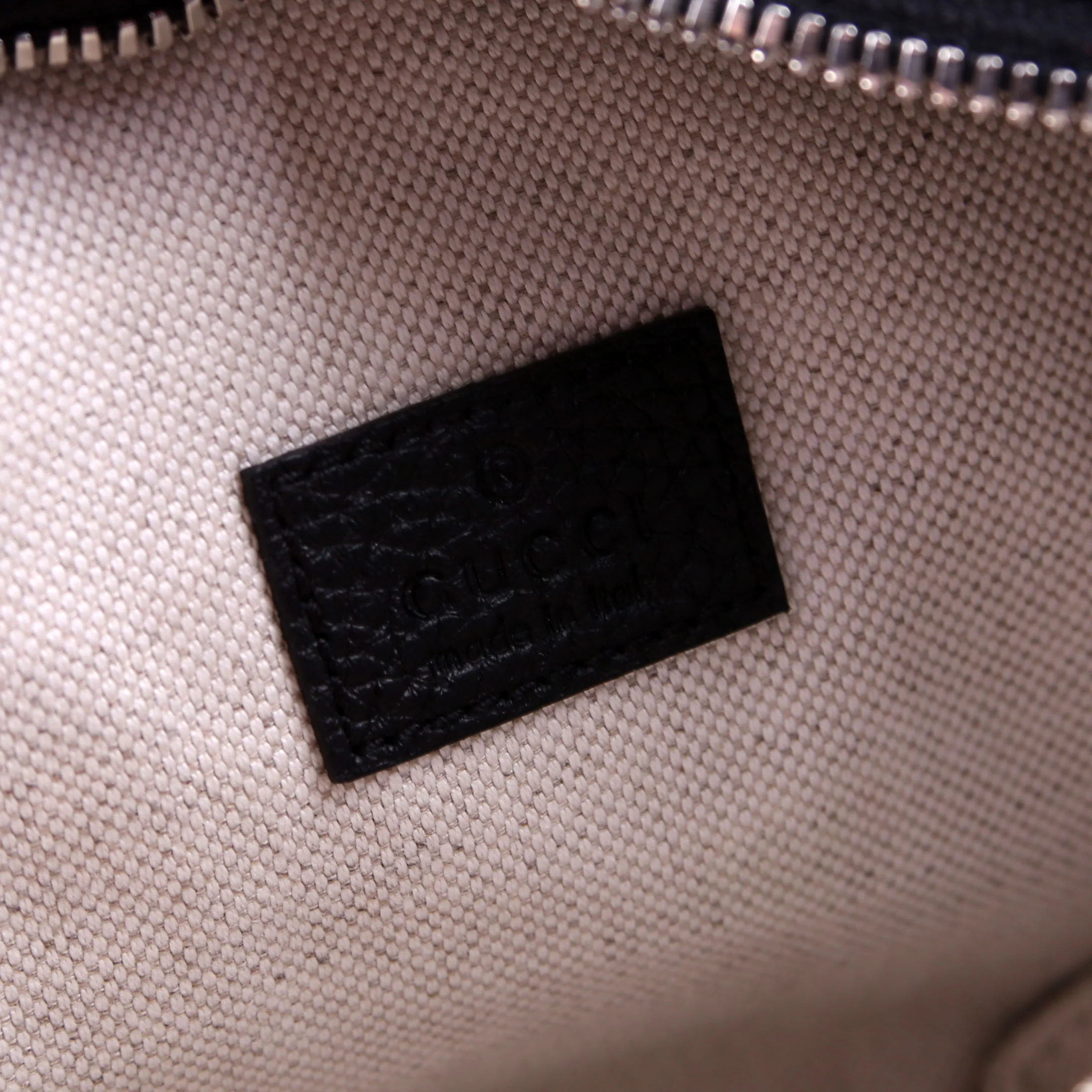 658582 GG Embossed Belt Bag Black - Image 10