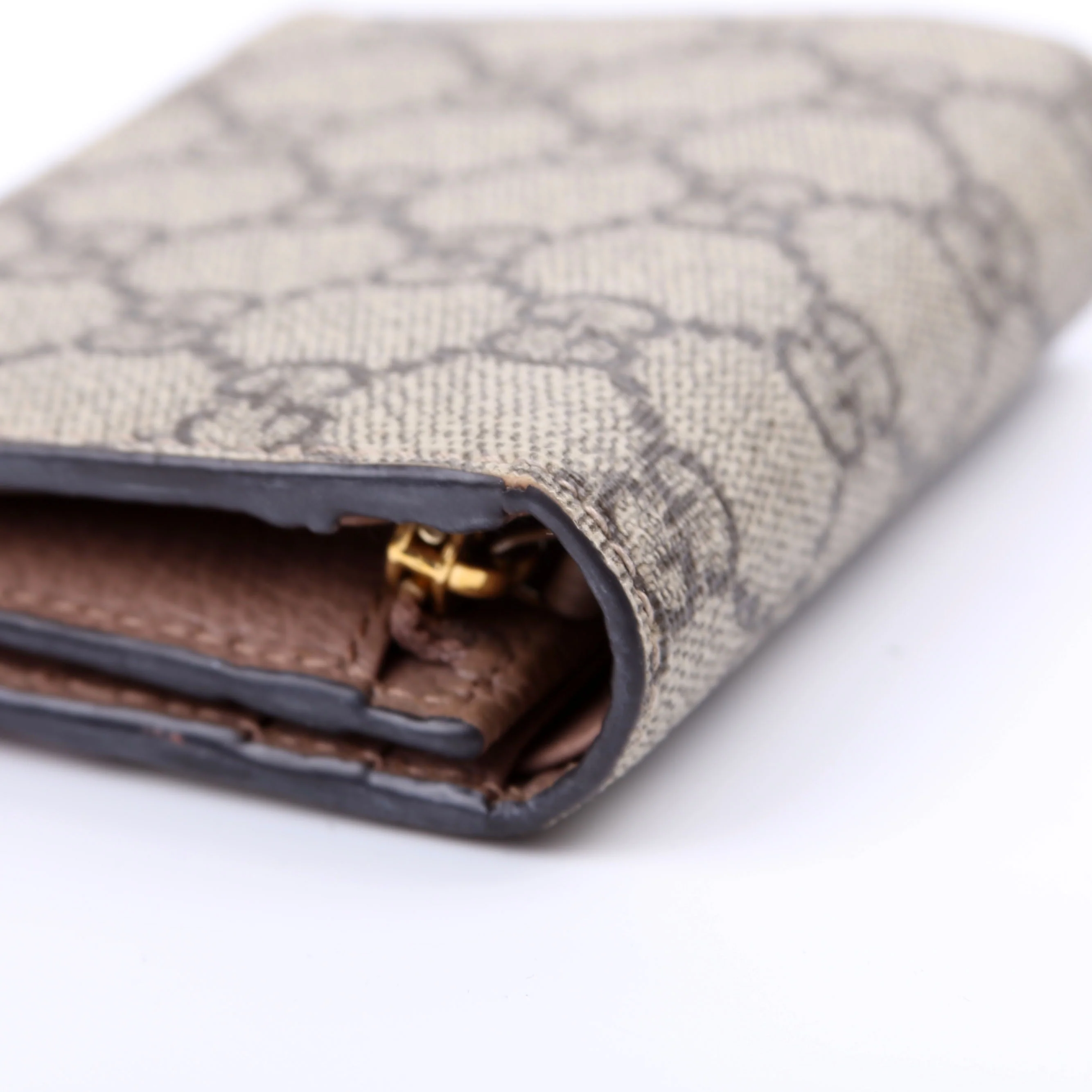 658610 GG Supreme Marmont Card Case Beige - Image 8