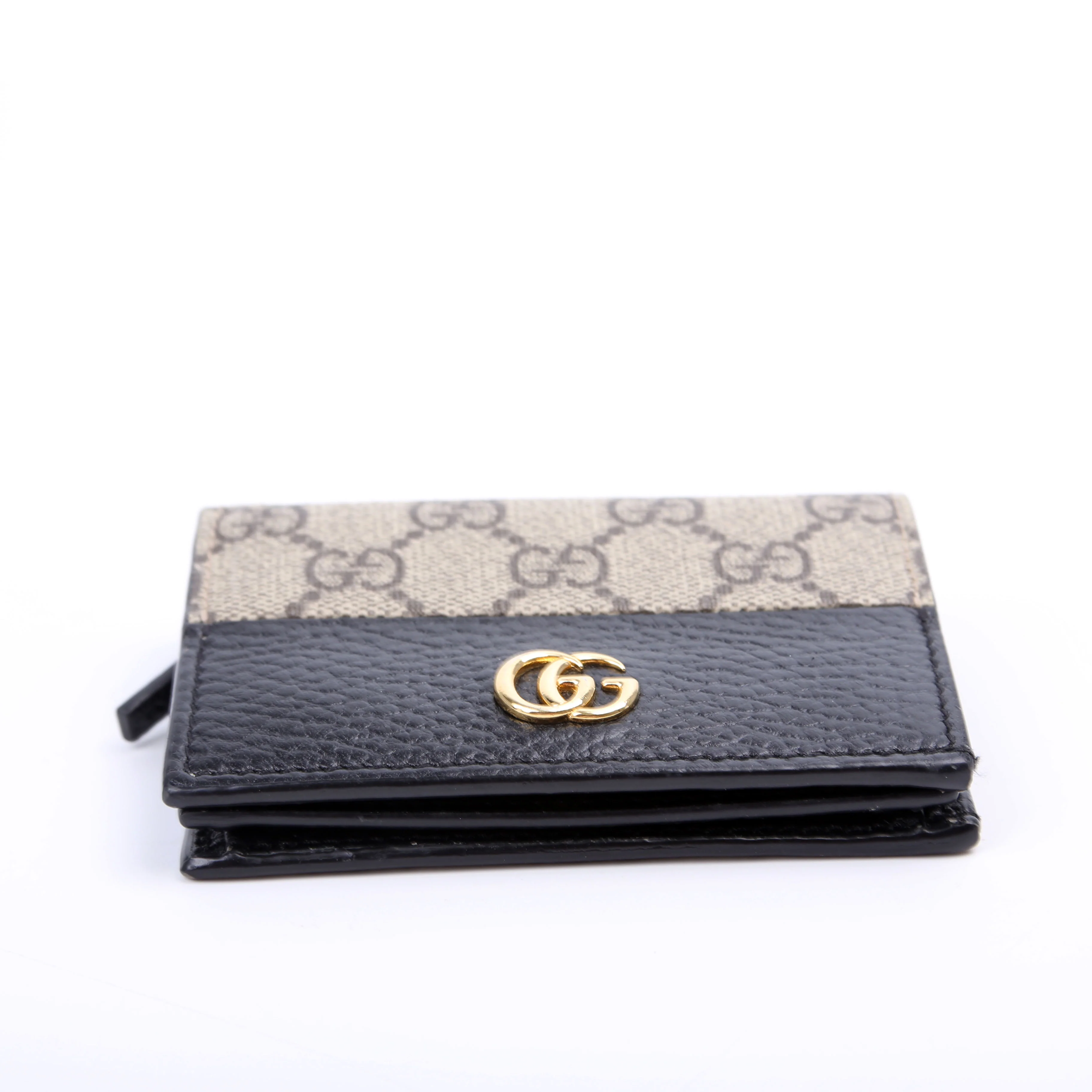 658610 GG Supreme Marmont Card Case Black - Image 4