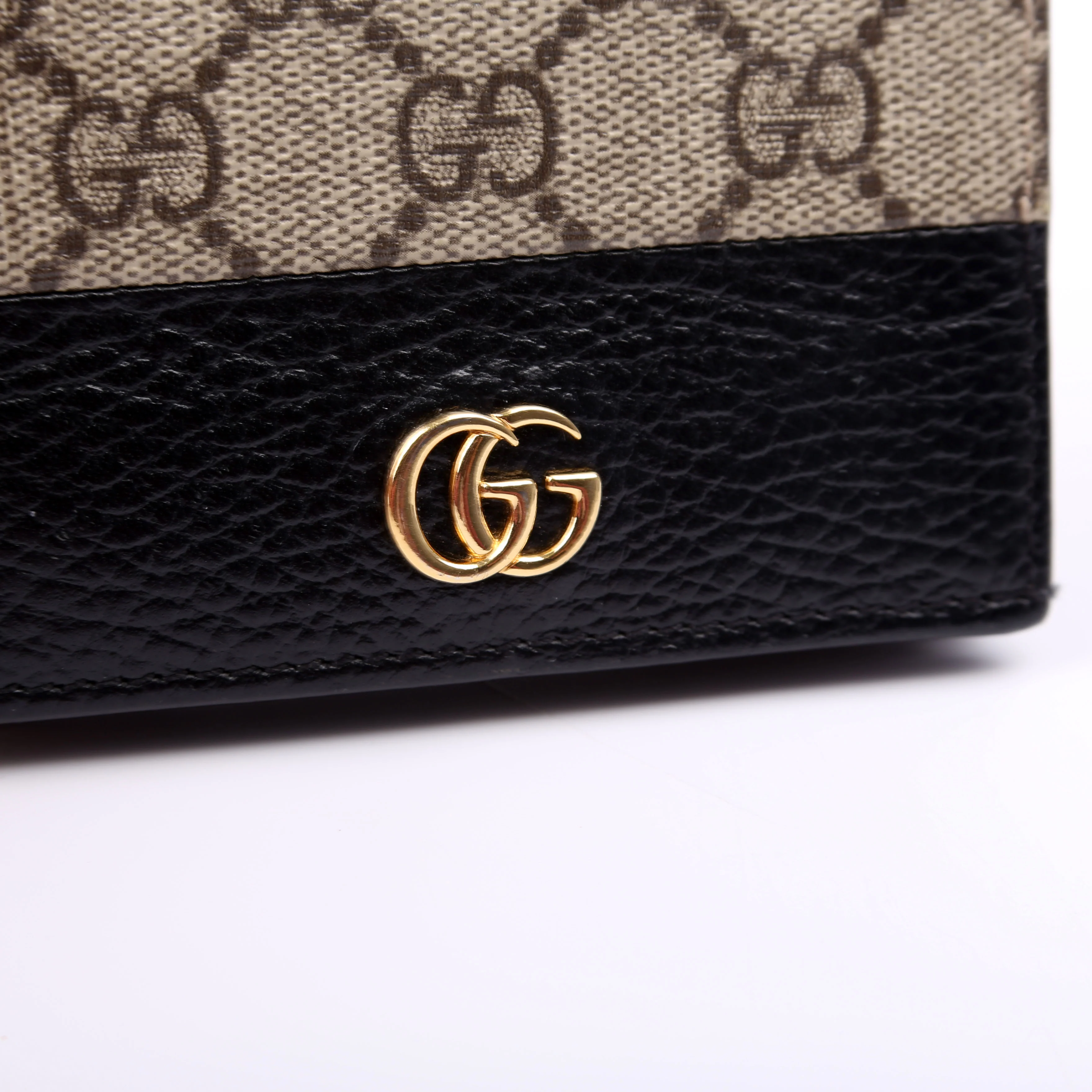 658610 GG Supreme Marmont Card Case Black - Image 7