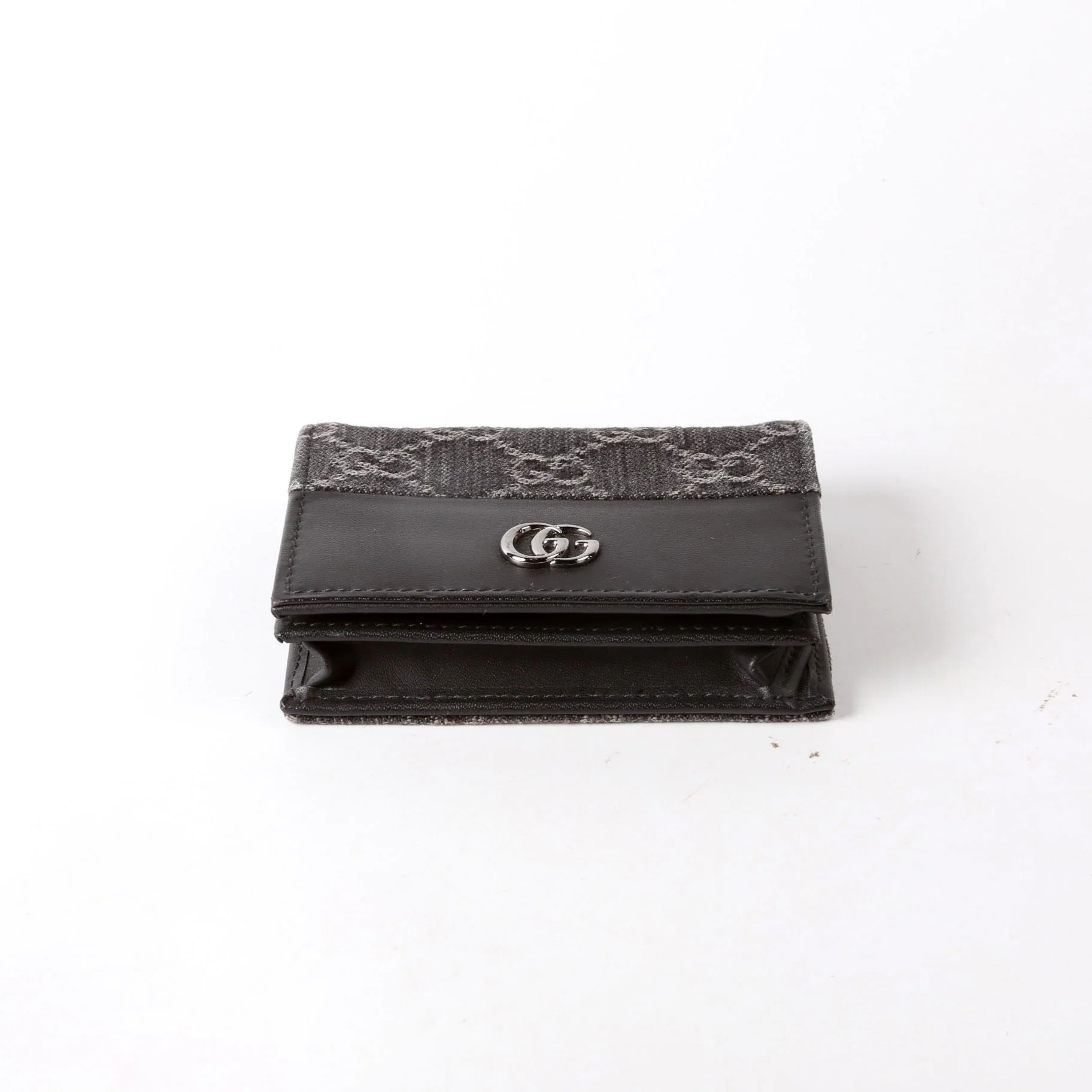 658610 GG Supreme Marmont Card Case Black - Image 3