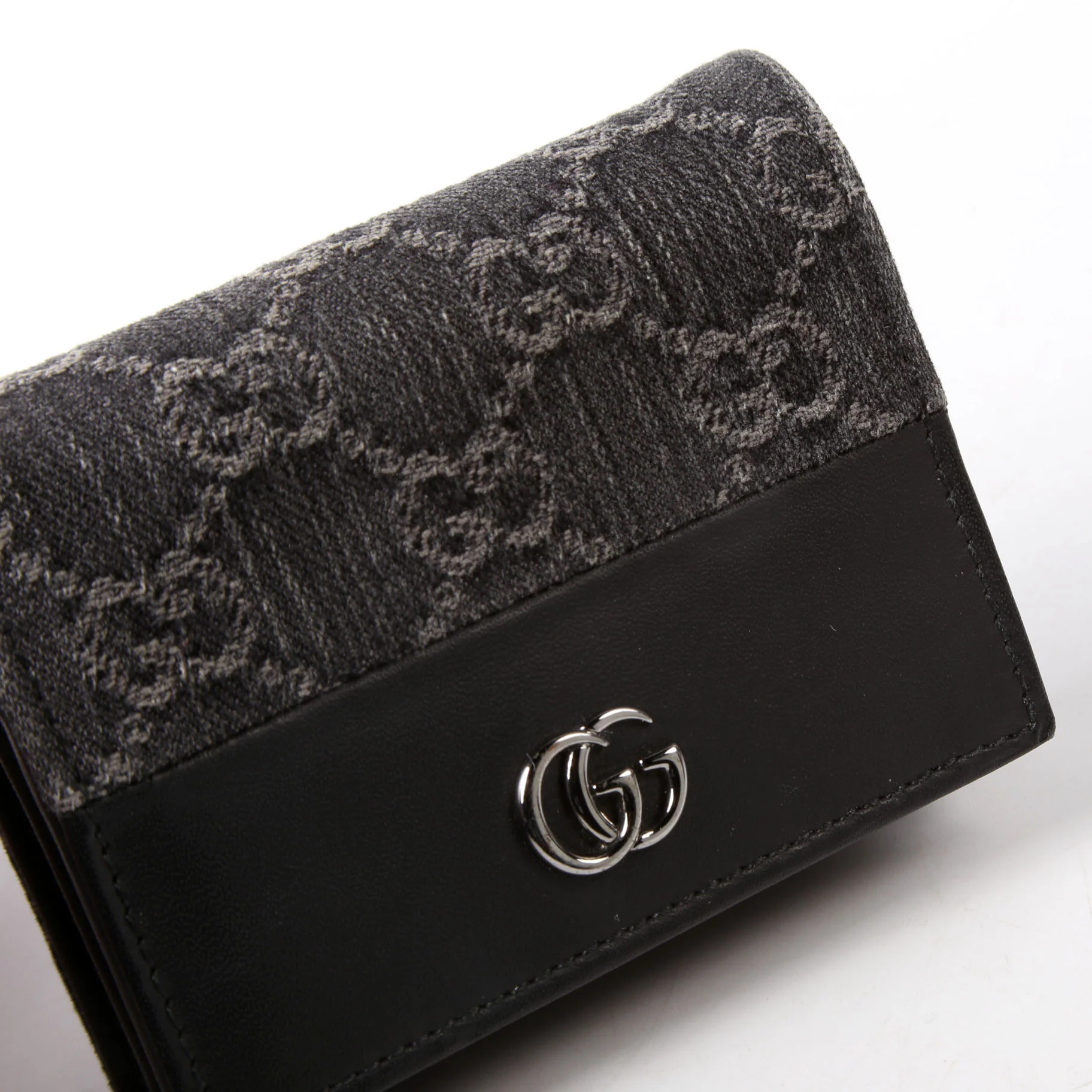 658610 GG Supreme Marmont Card Case Black - Image 6