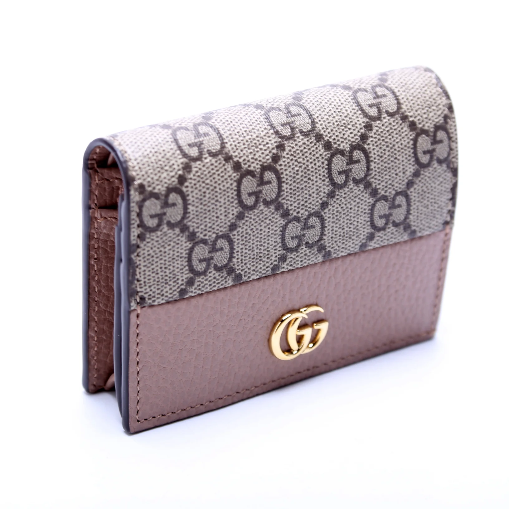 658610 GG Supreme Marmont Card Case Tan - Image 2