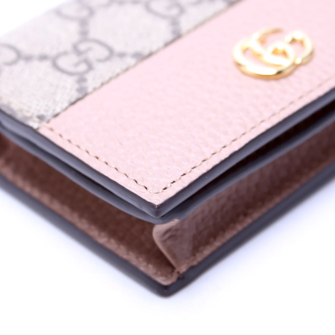 658610 GG Supreme Marmont Card Case Tan - Image 5