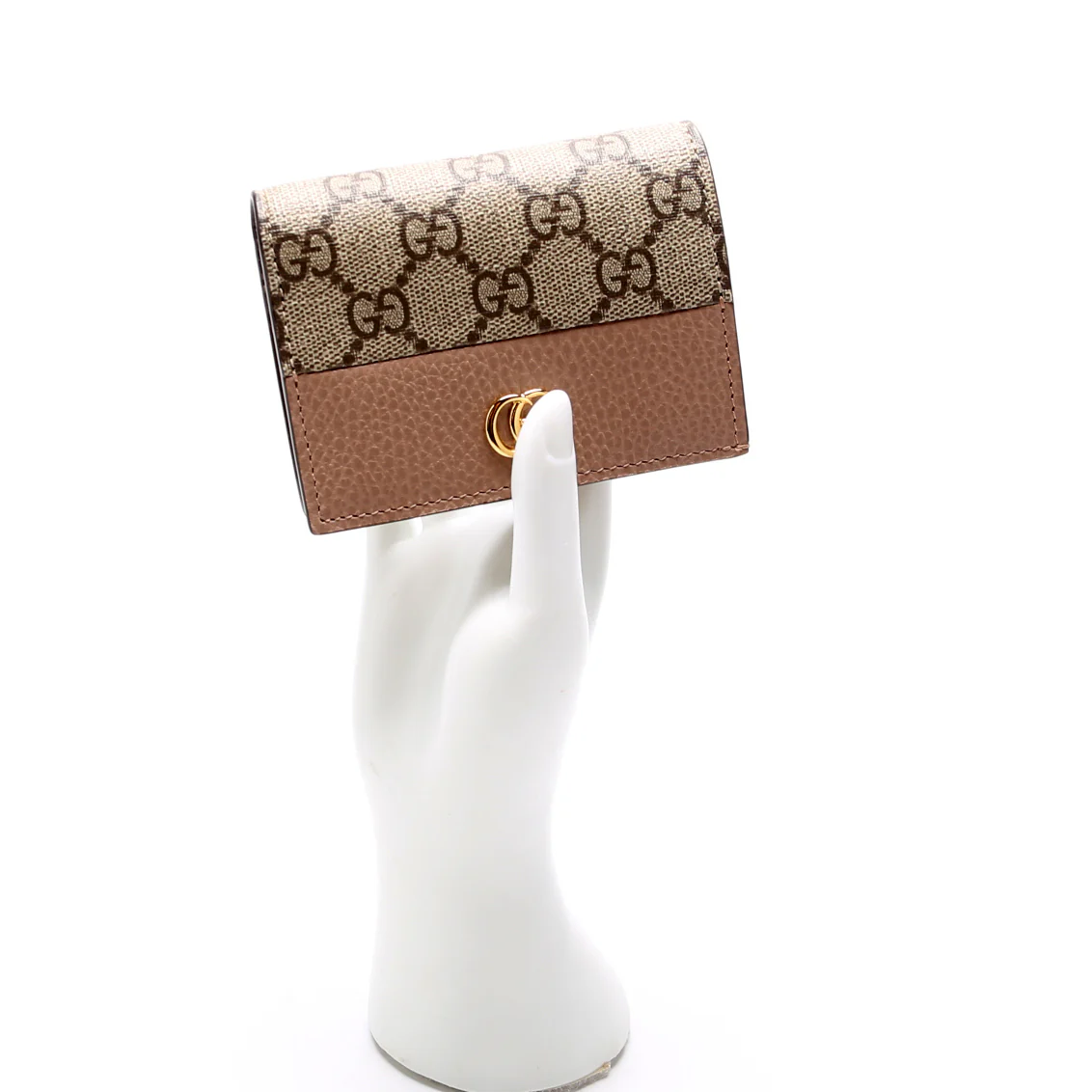 658610 GG Supreme Marmont Card Case Tan - Image 9