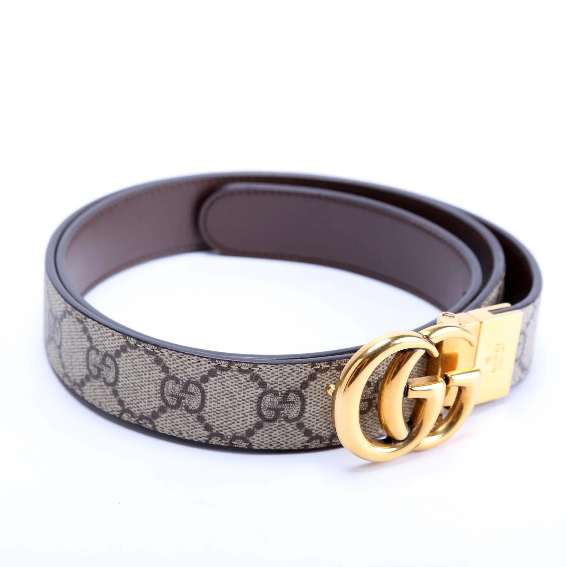 659417 GG Marmont Reversible Leather Belt Size 105/42 - Image 2