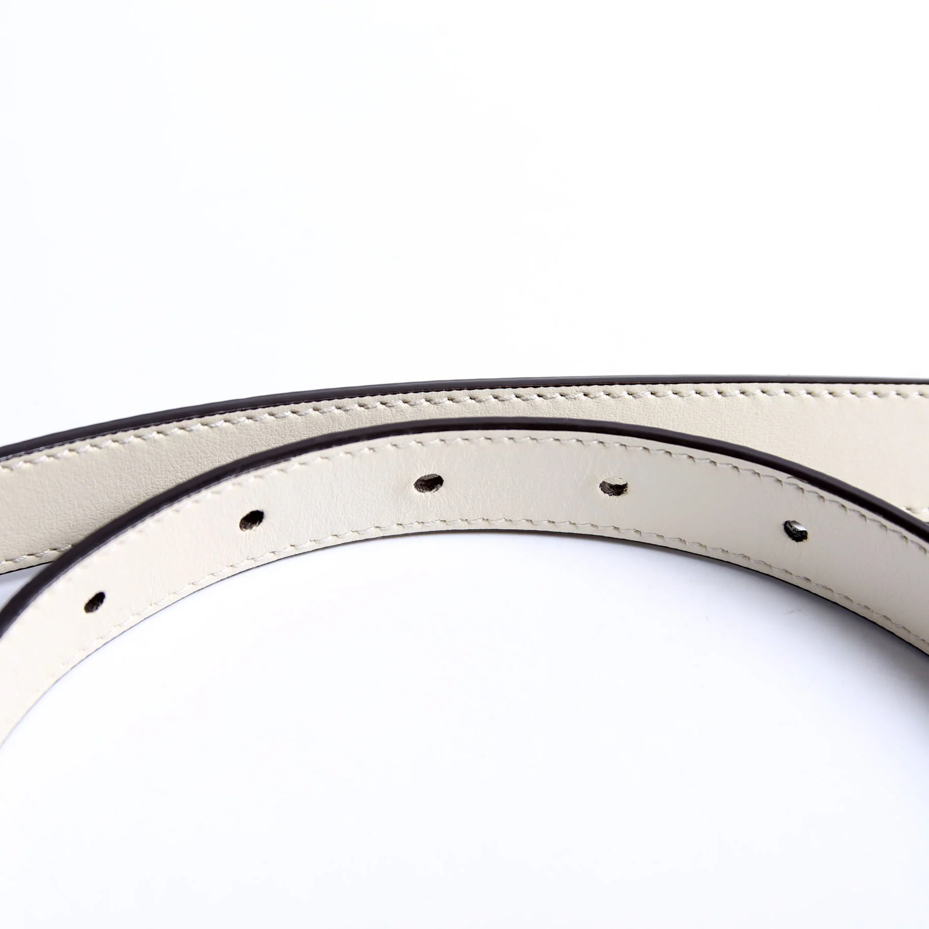659418 GG Marmont Thin Reverse Supreme/Leather Belt Size 80/32 - Image 7
