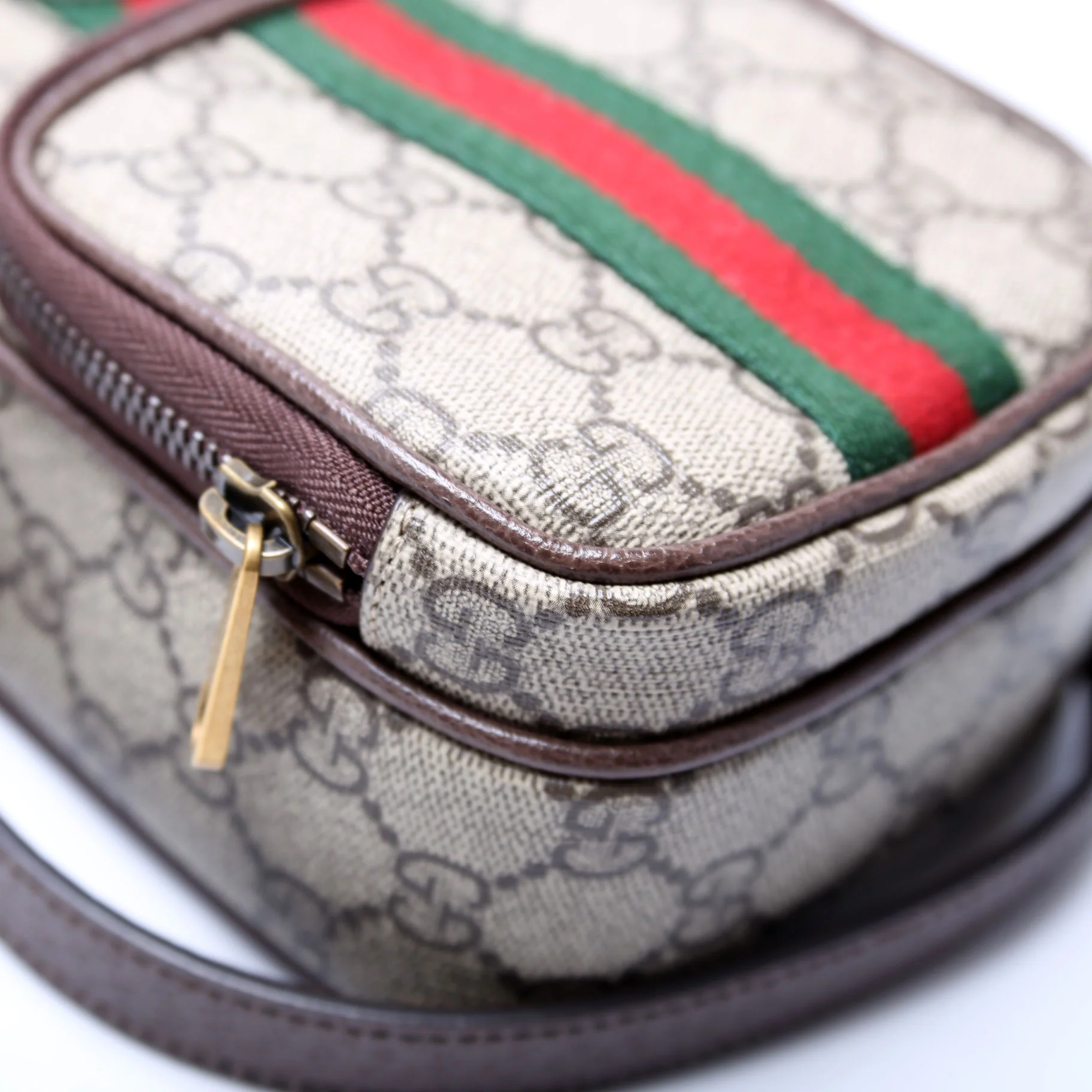 671682 GG Supreme Ophidia Mini Shoulder Bag Brown - Image 5