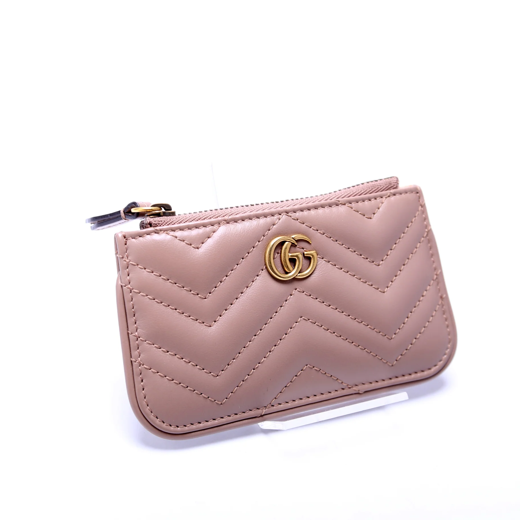 671773 GG Marmont Key Pouch Tan - Image 2