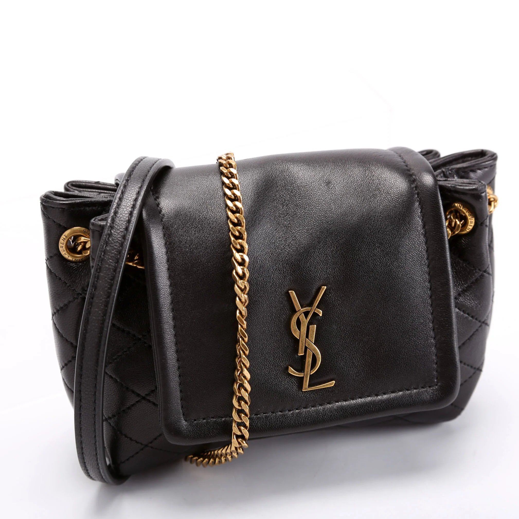 672738 Mini Notlita Quilted Lambskin Black - Image 2