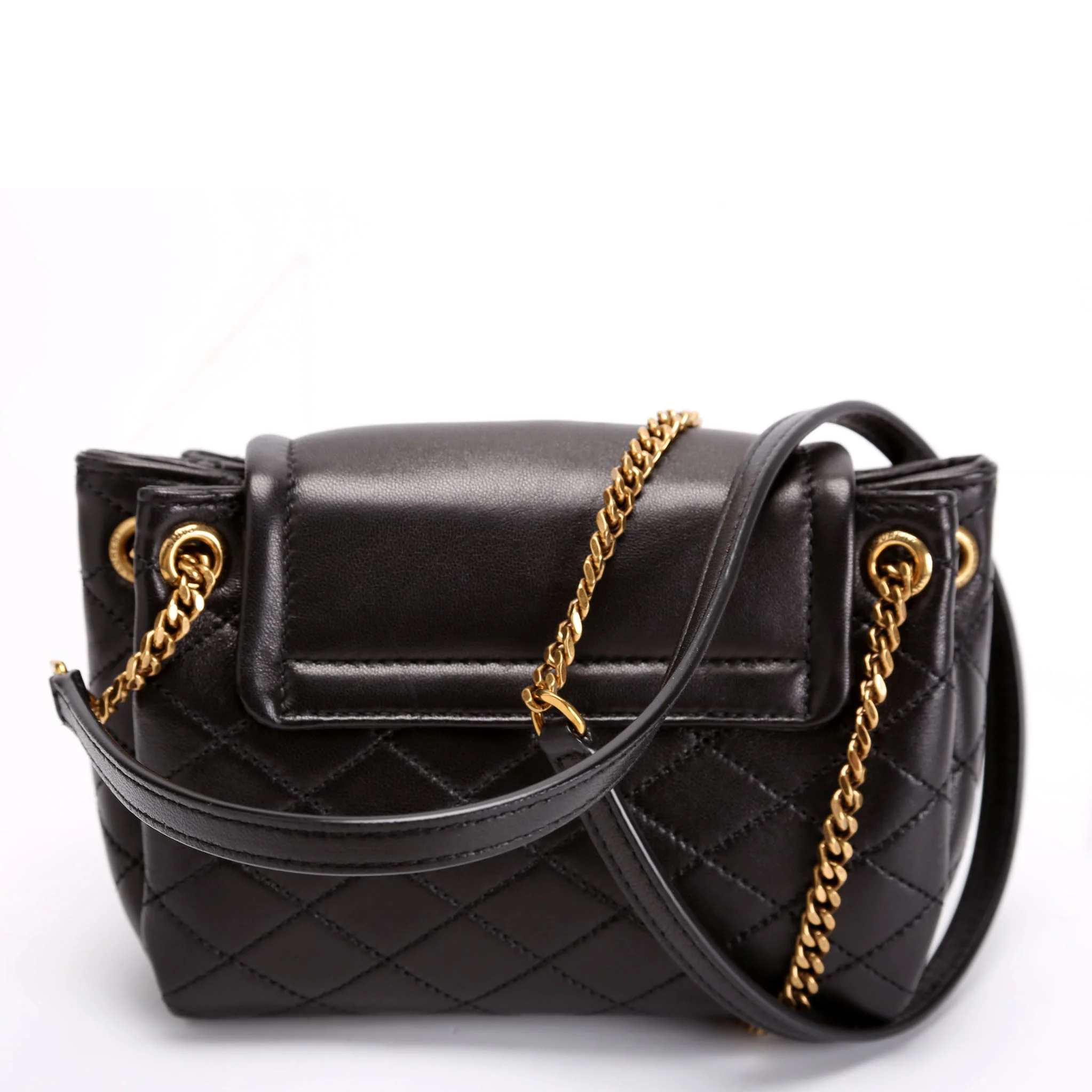 672738 Mini Notlita Quilted Lambskin Black - Image 3