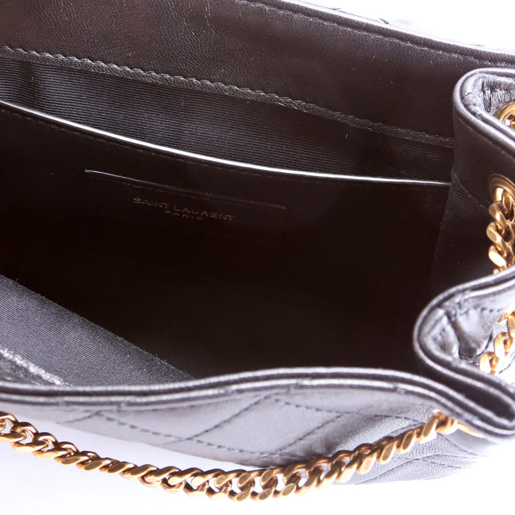 672738 Mini Notlita Quilted Lambskin Black - Image 8