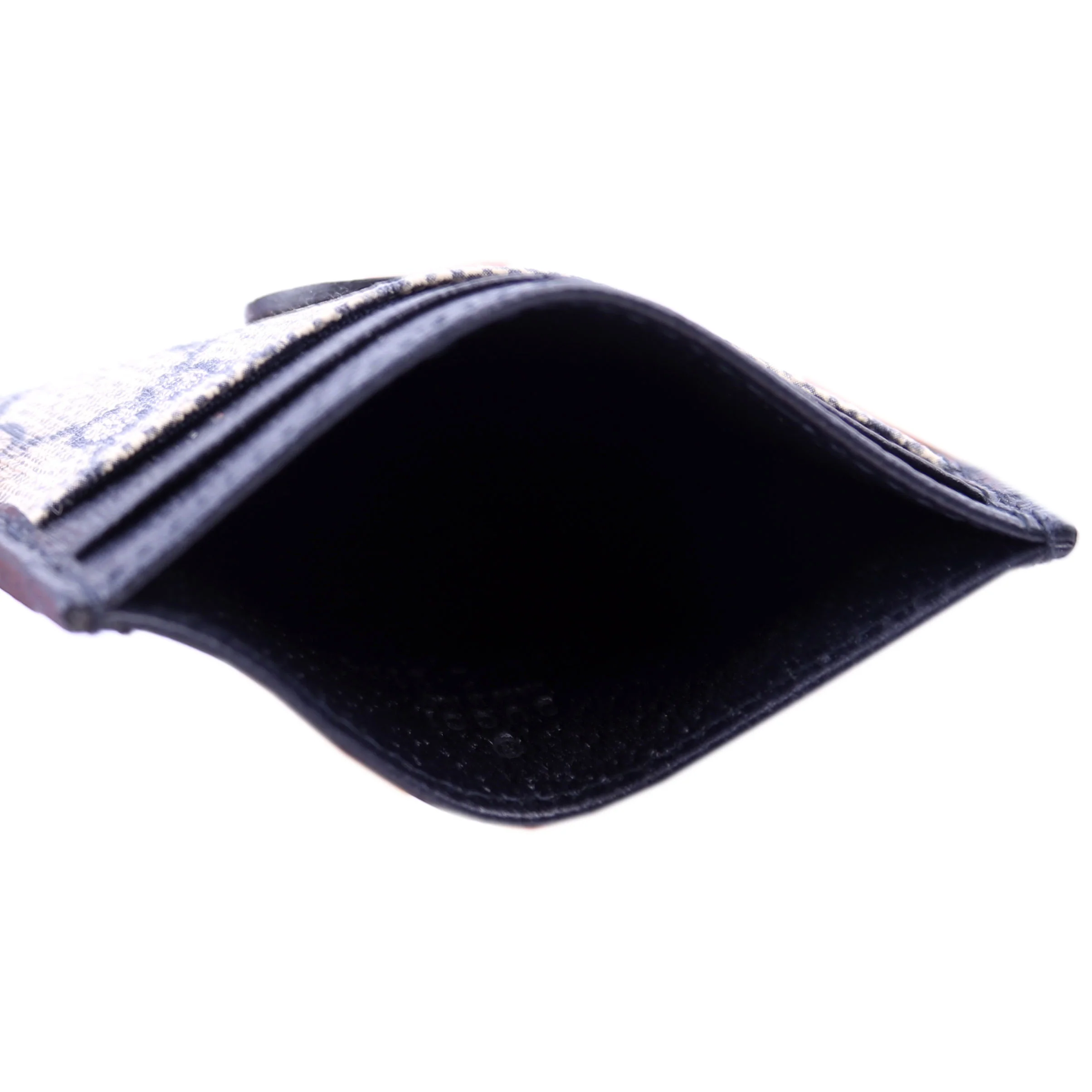 673002 GG Supreme Interlocking Card Holder Navy - Image 11