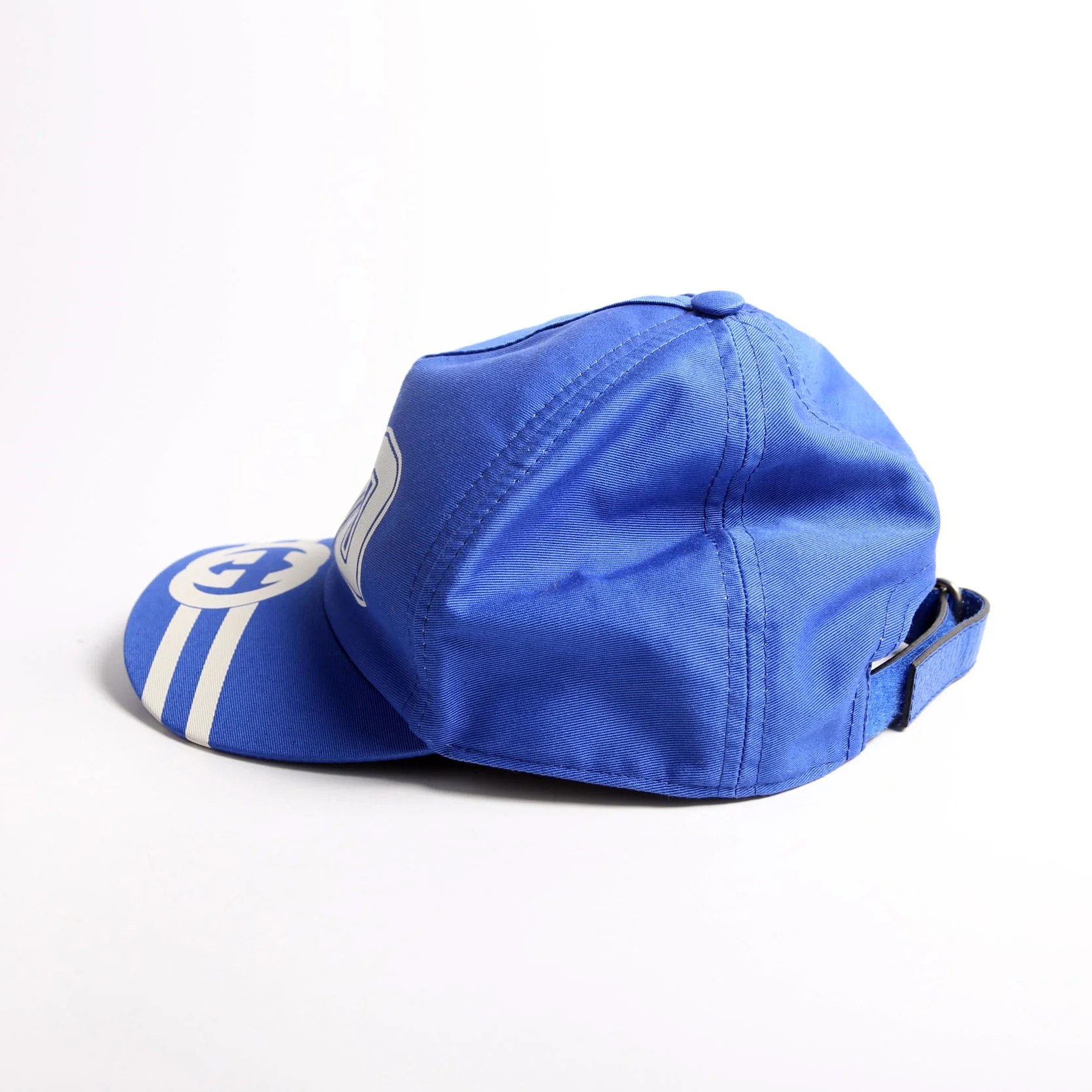 673081 100 Baseball Cap Hat Size Small Blue/White - Image 2