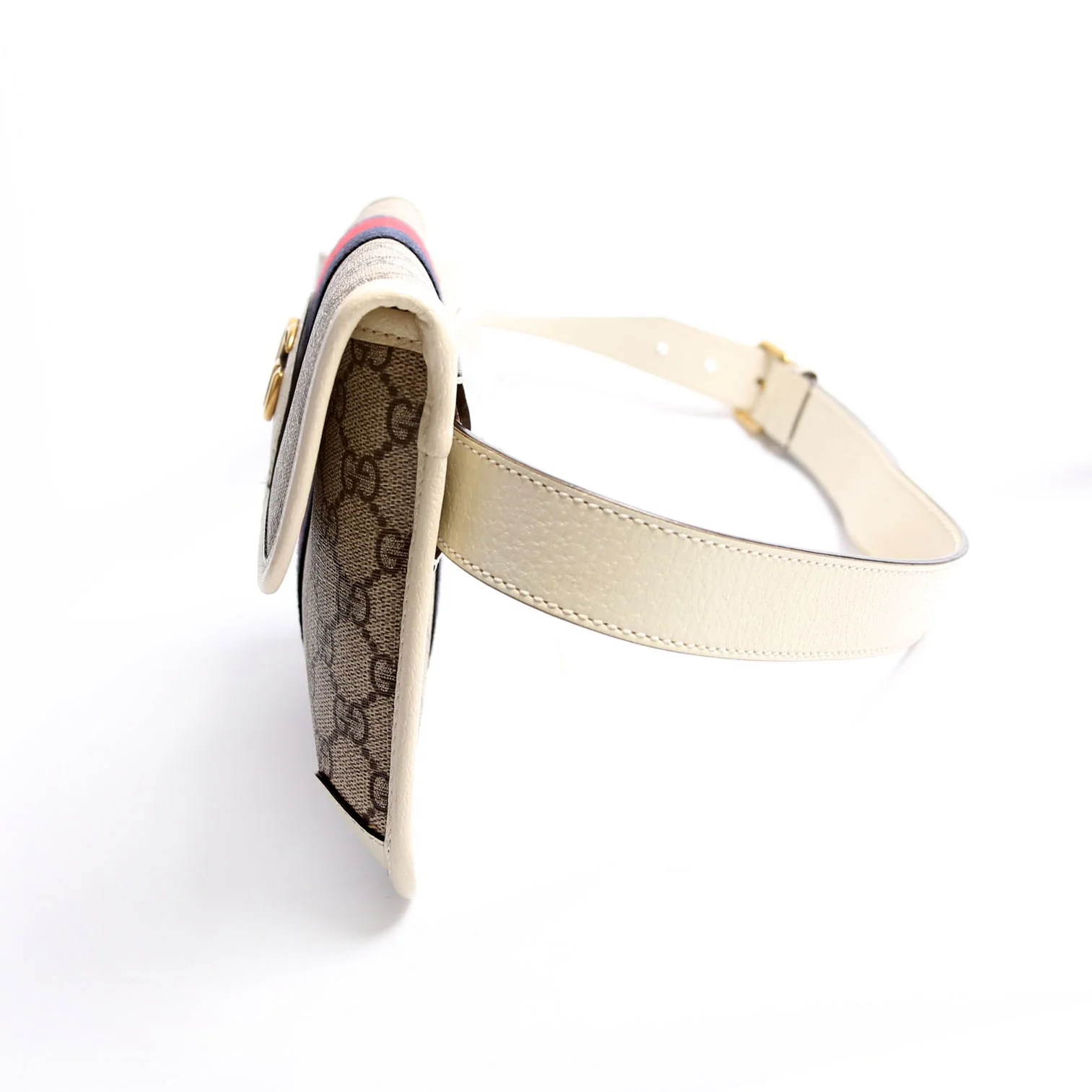 674081 GG Supreme Ophidia Belt Bag White - Image 4