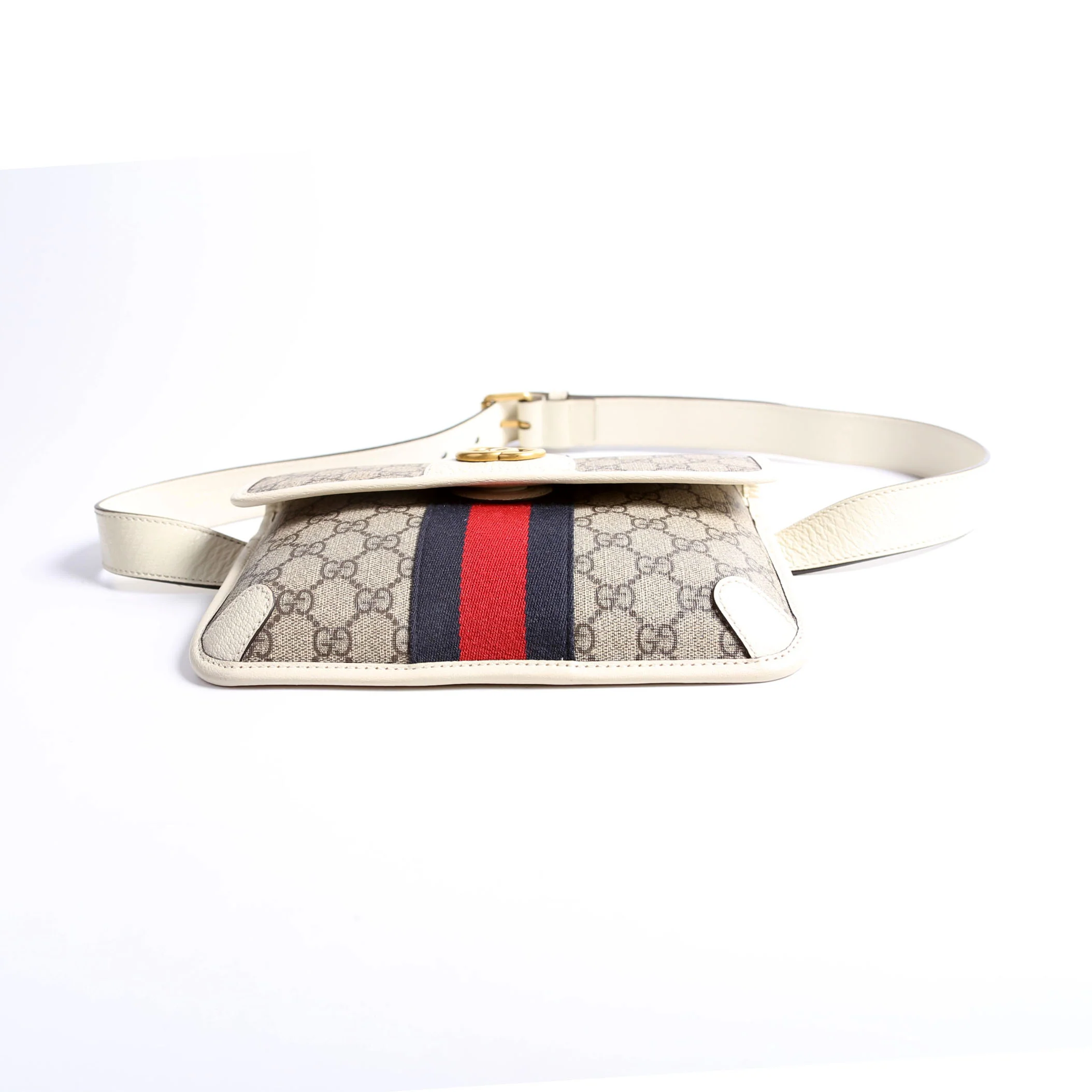 674081 GG Supreme Ophidia Belt Bag White - Image 5