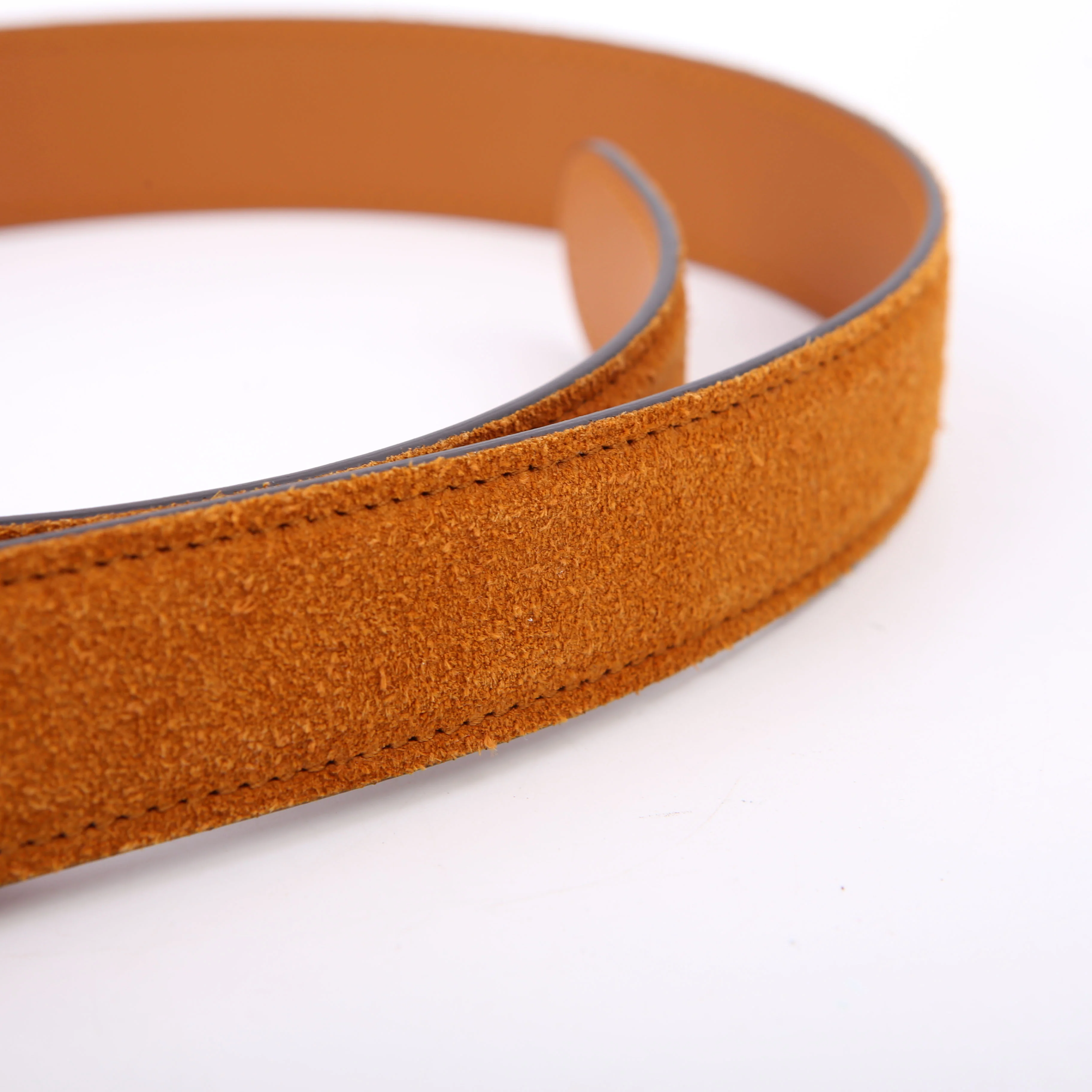 690557 Blondie Suede Belt Size 70/28 Tan - Image 8
