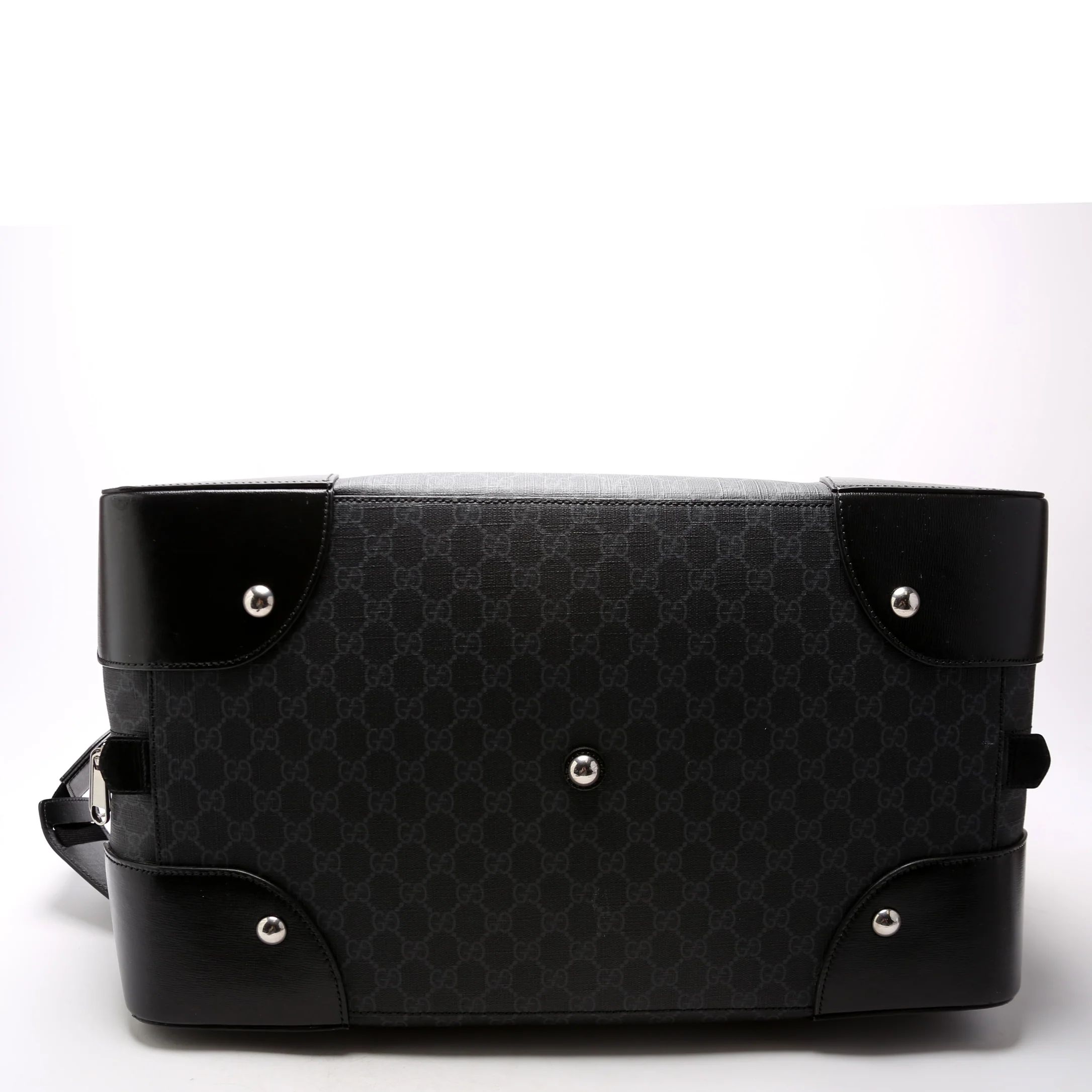 696015 GG Supreme Interlocking G Large Duffle Bag Black - Image 4